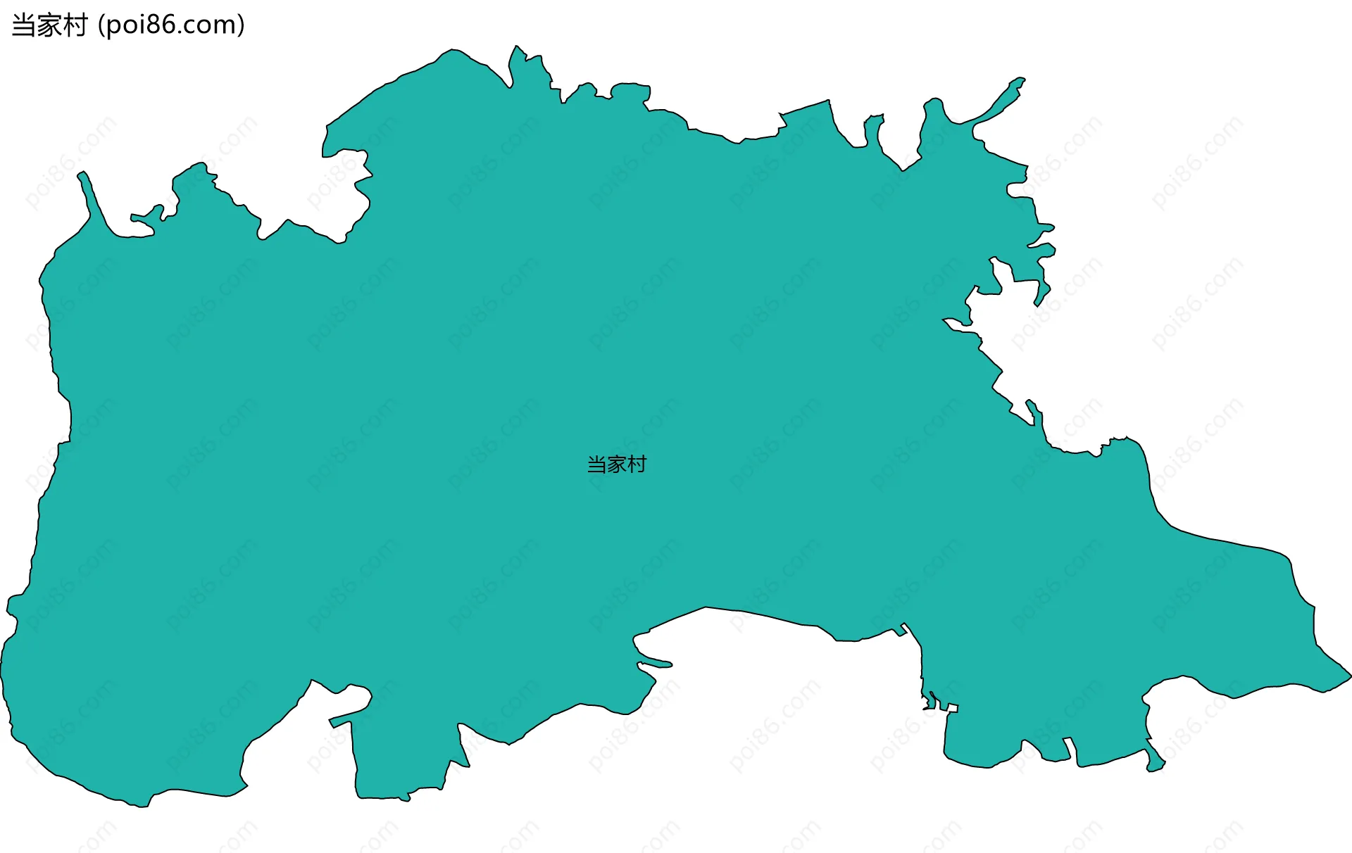 当家村边界地图