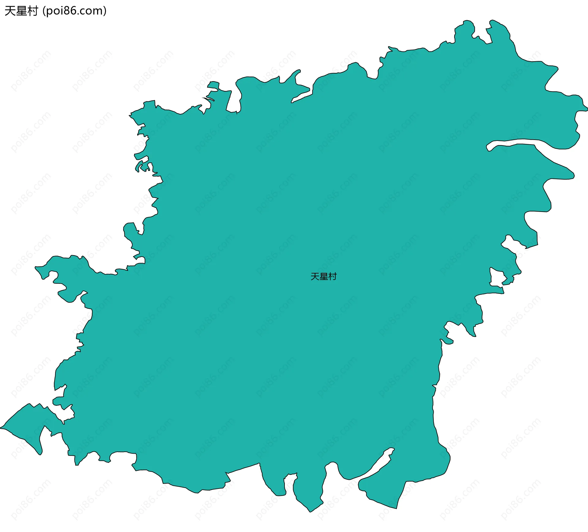 天星村边界地图
