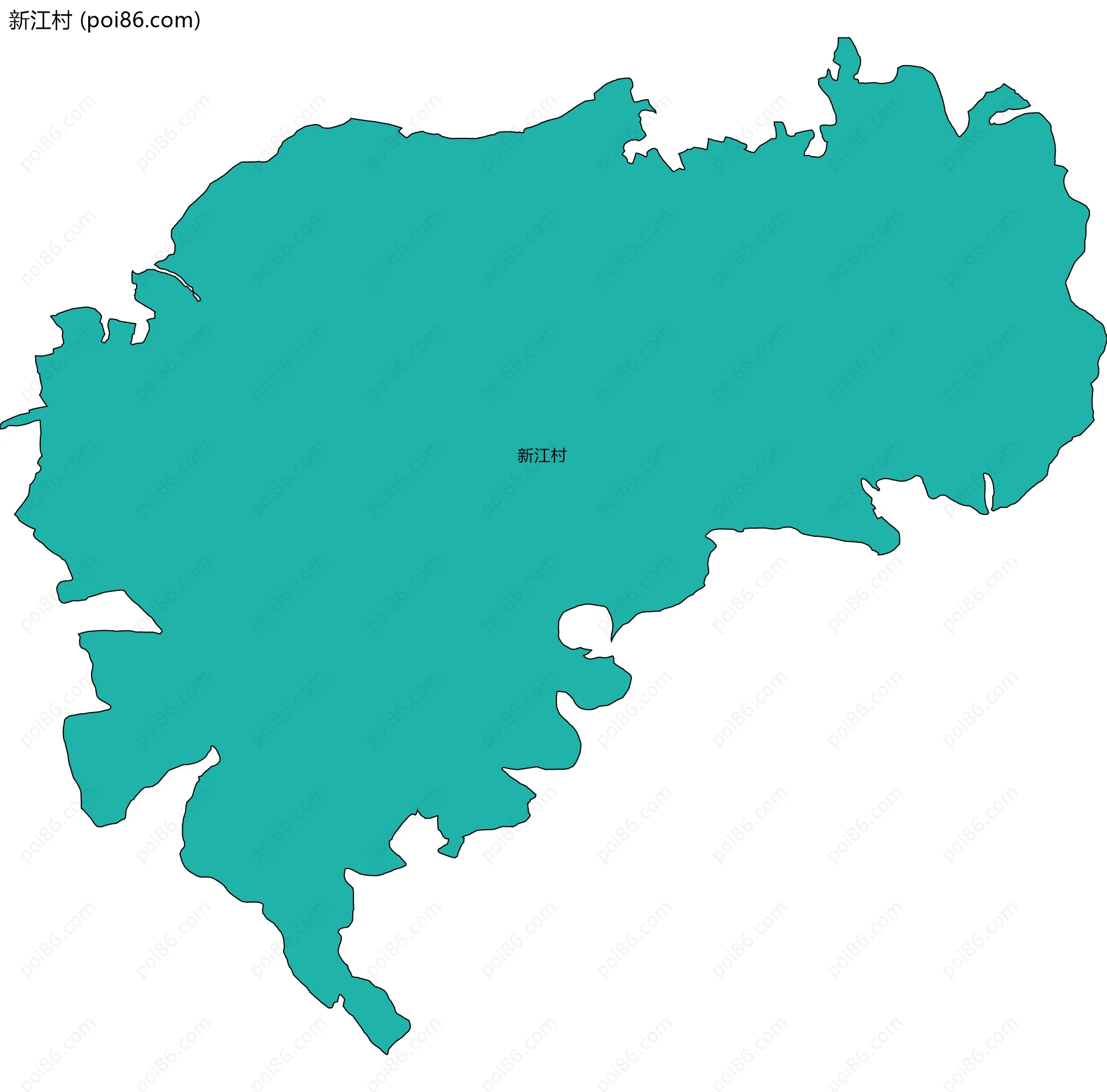 新江村边界地图