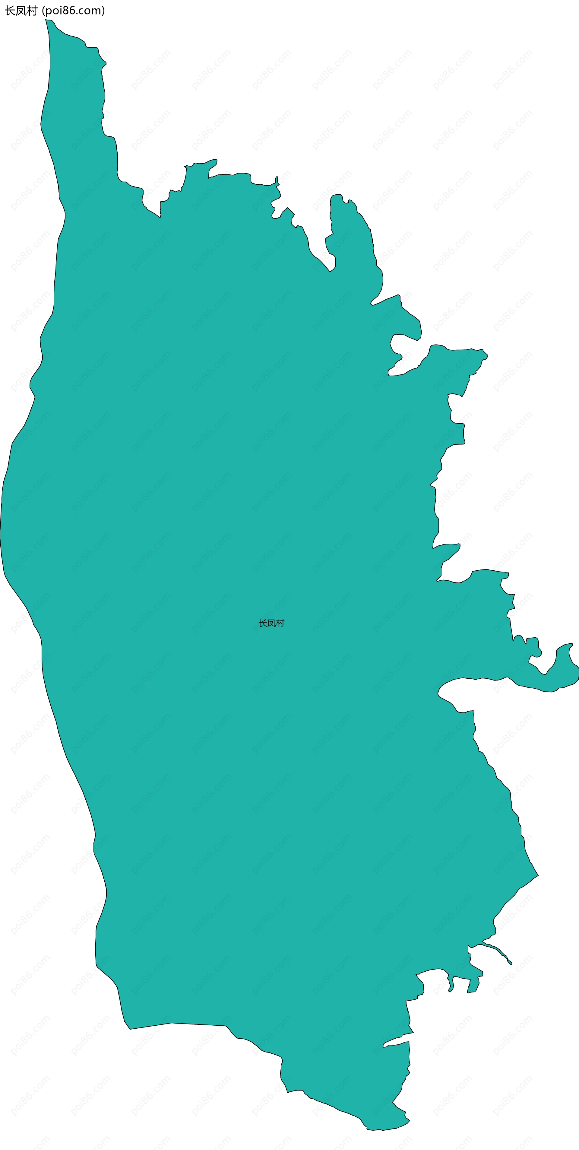 长凤村边界地图