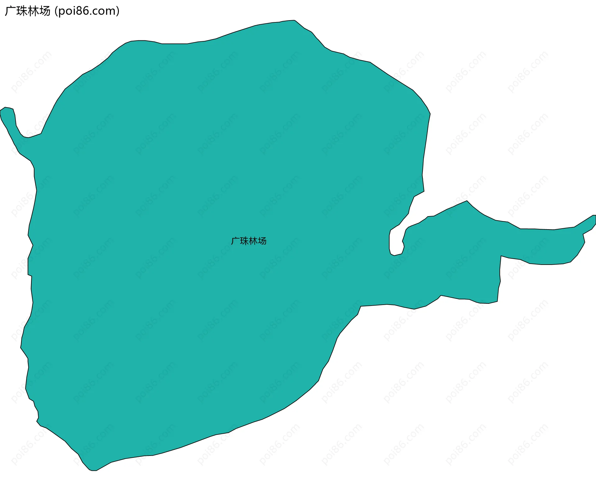 广珠林场边界地图