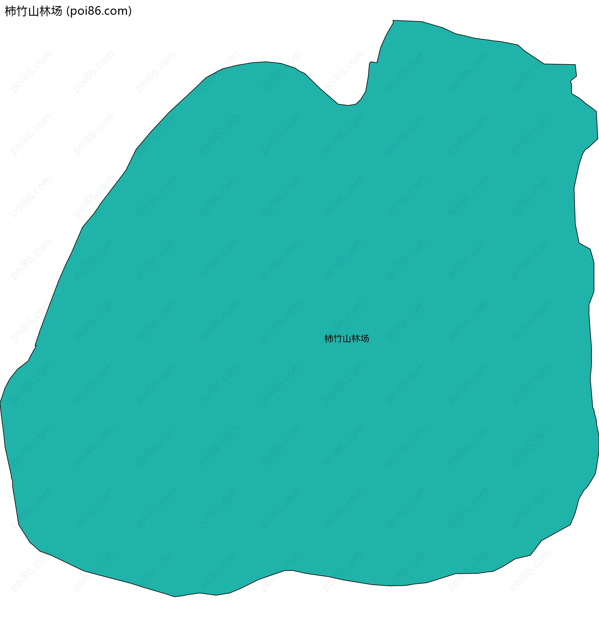 柿竹山林场边界地图