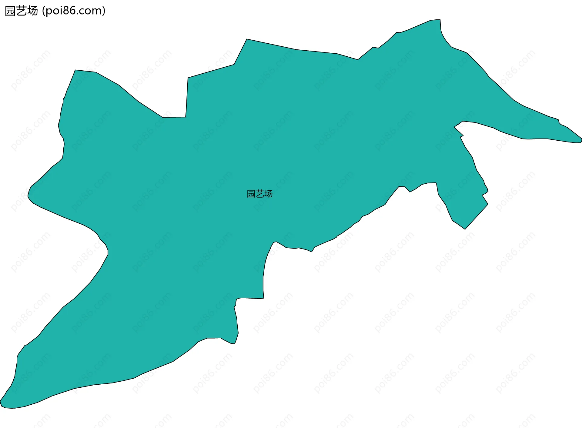 园艺场边界地图