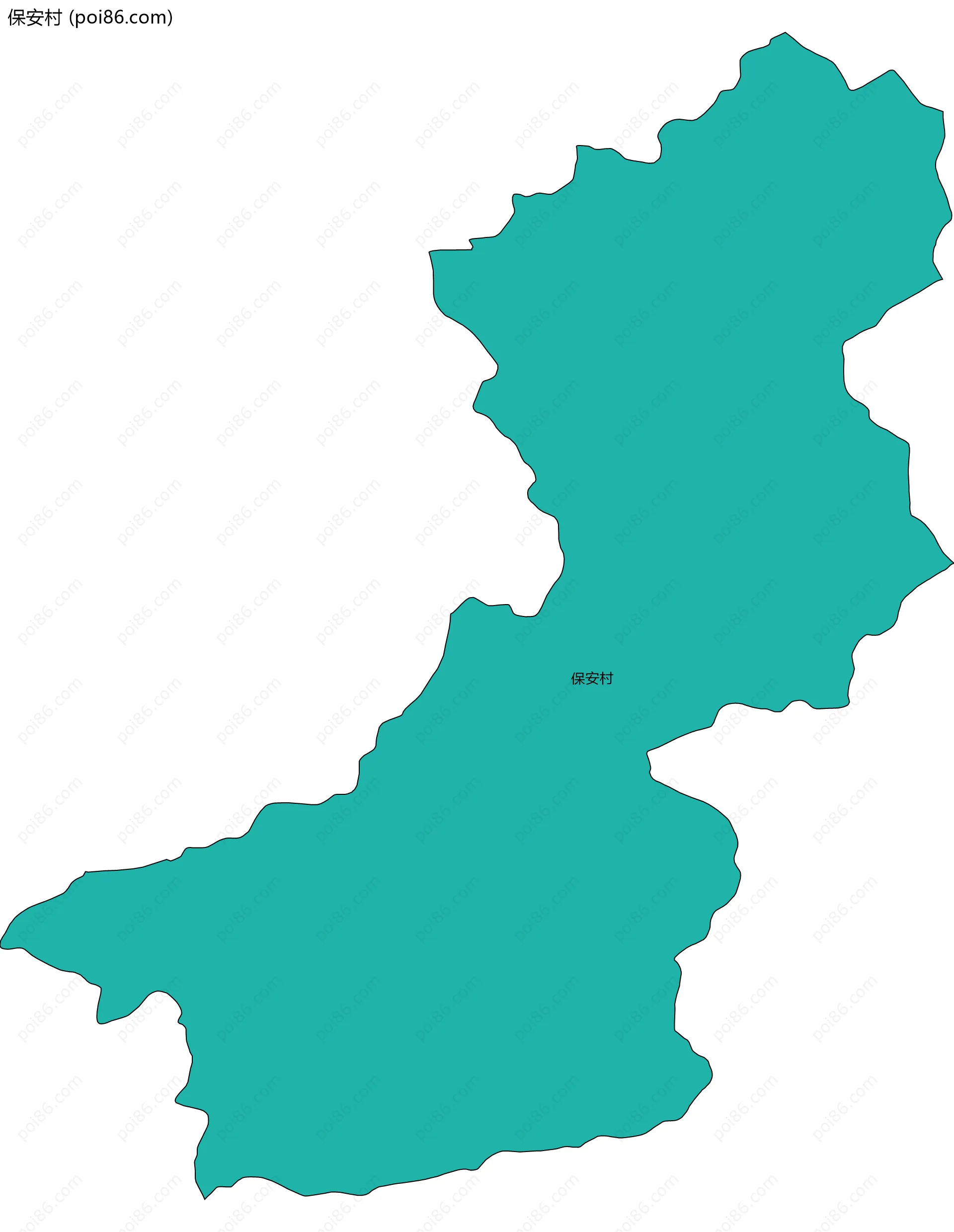 保安村边界地图