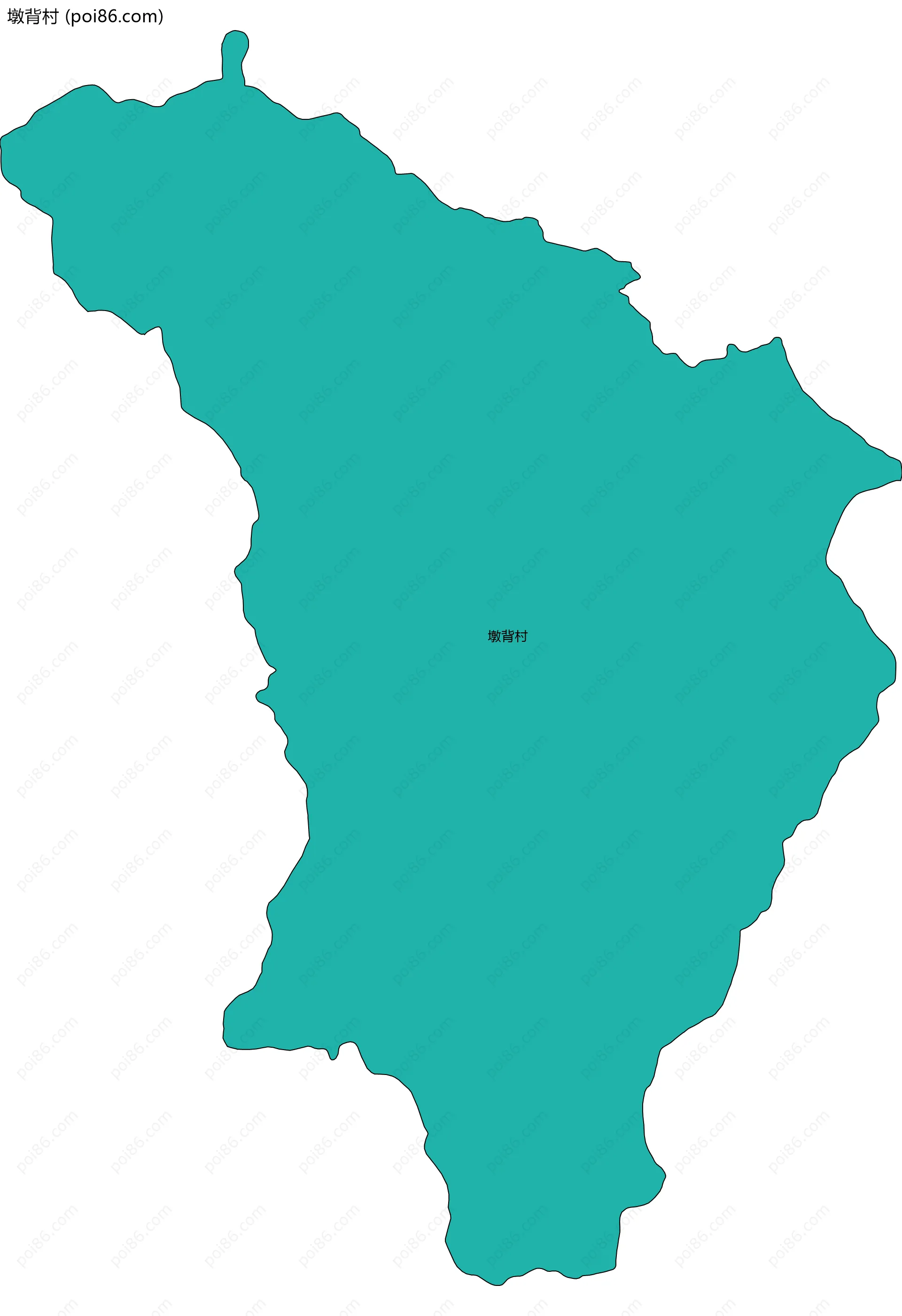 墩背村边界地图