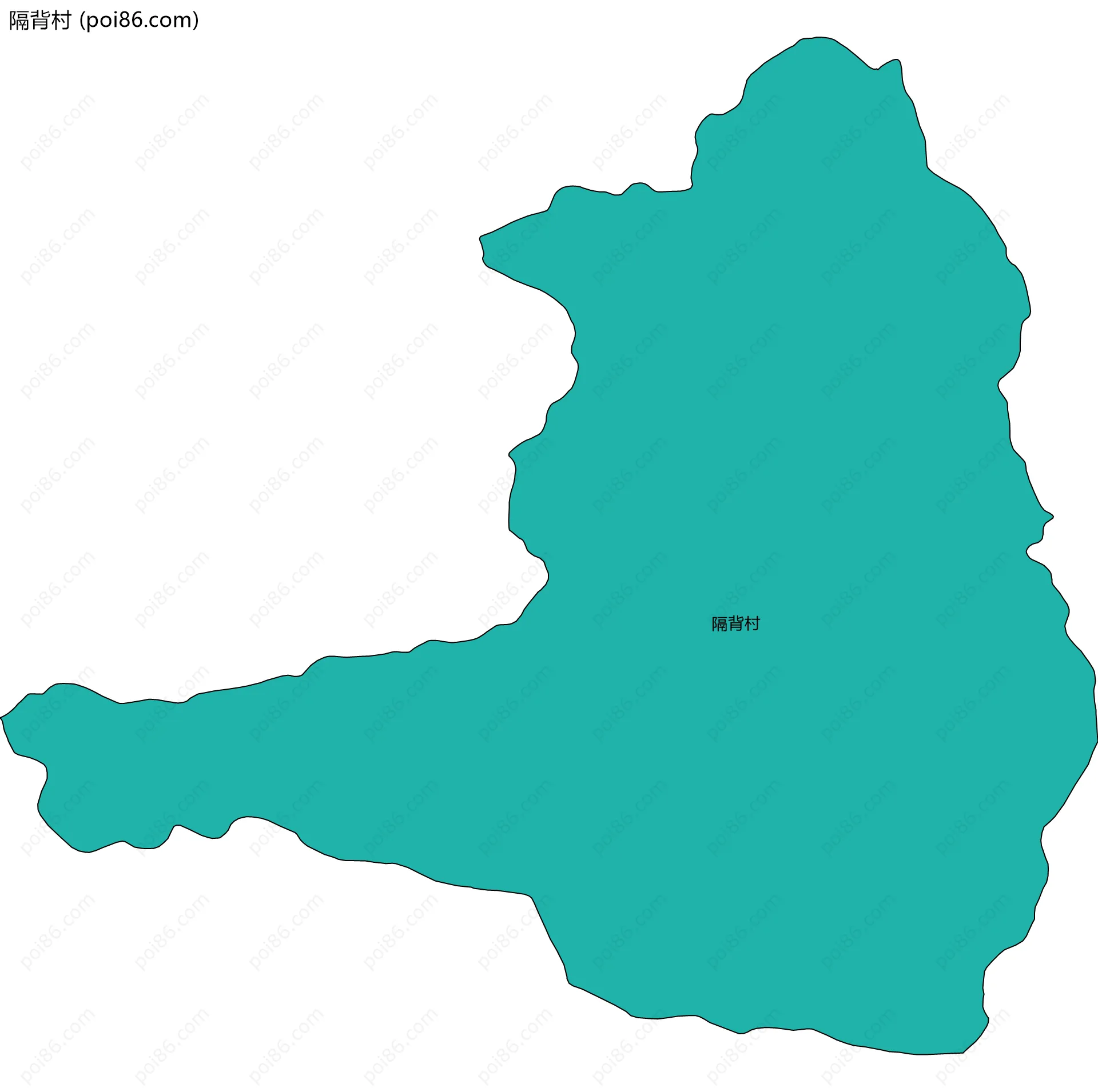 隔背村边界地图