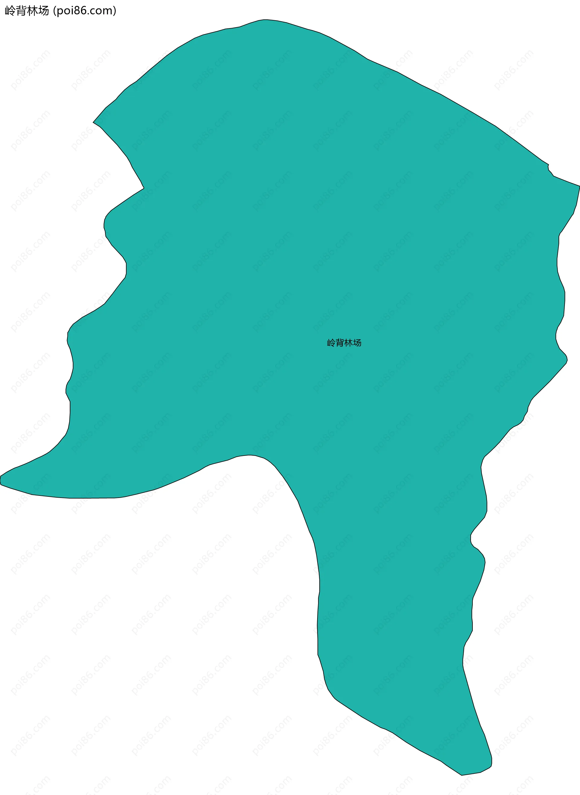 岭背林场边界地图