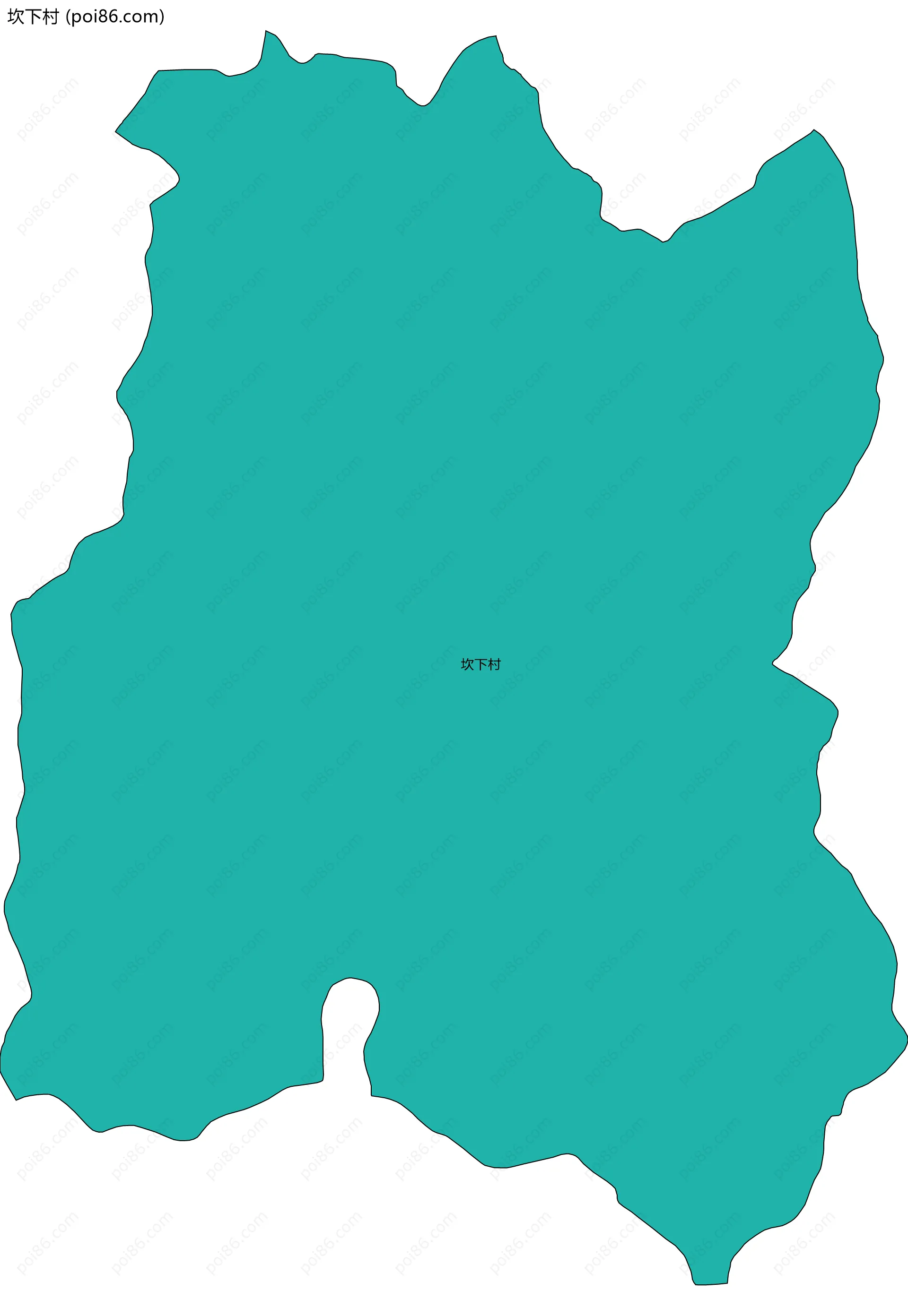 坎下村边界地图