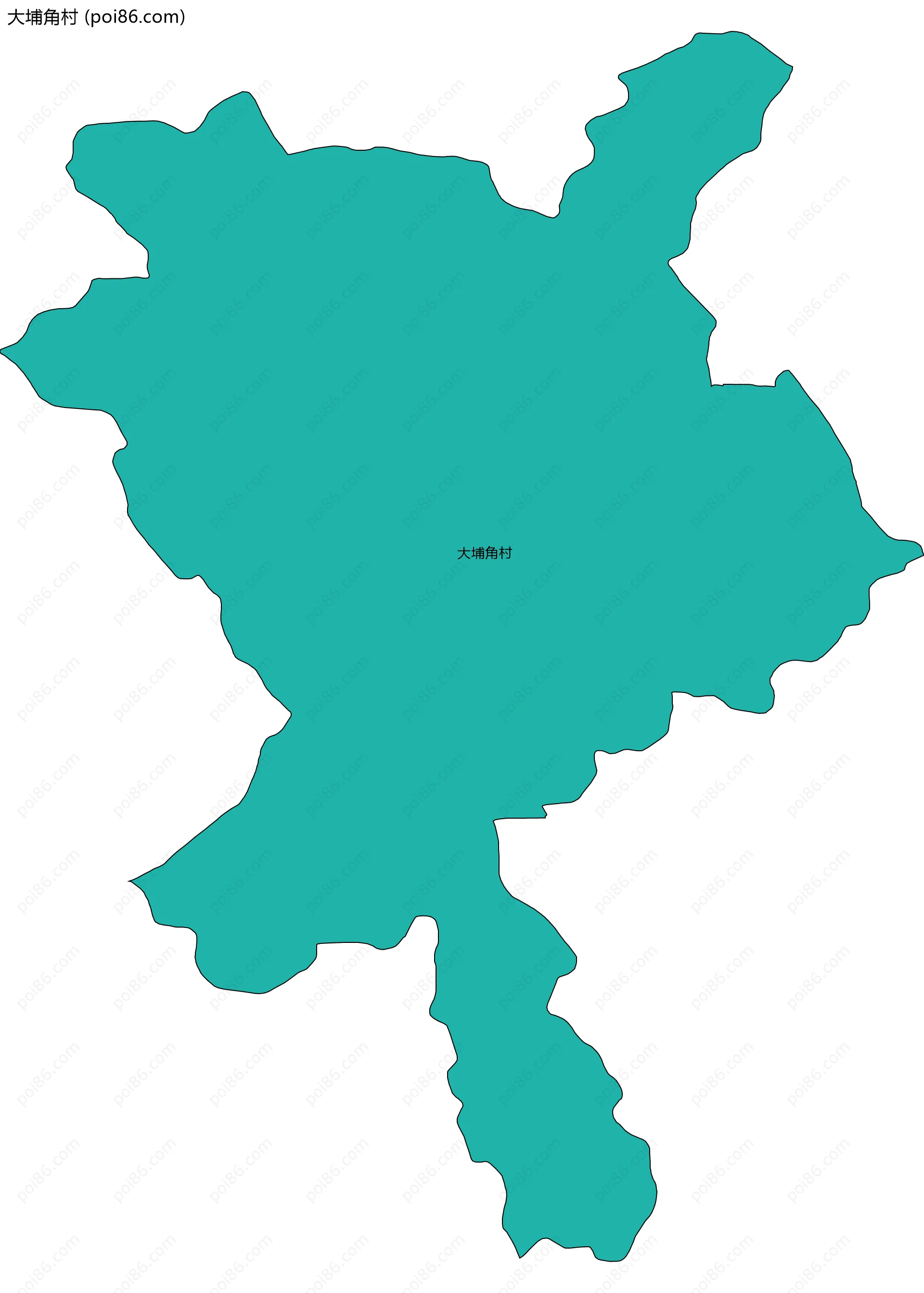 大埔角村边界地图