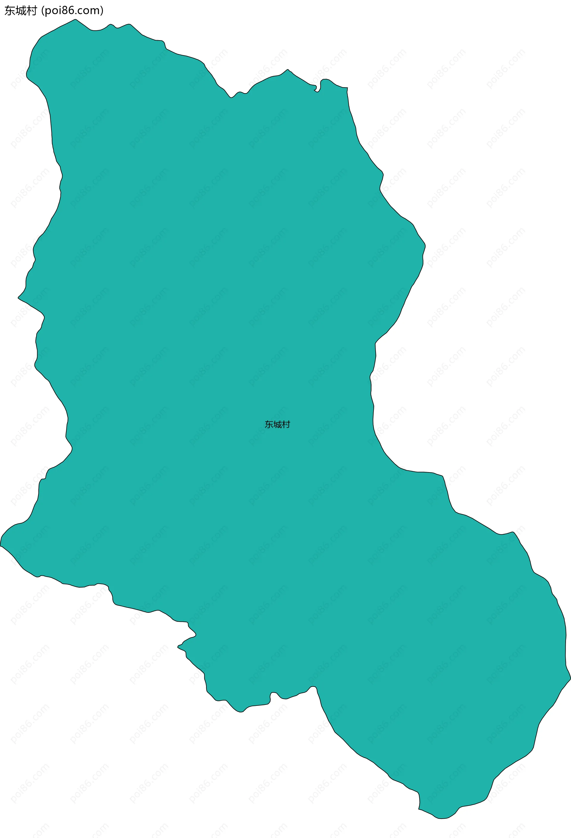 东城村边界地图