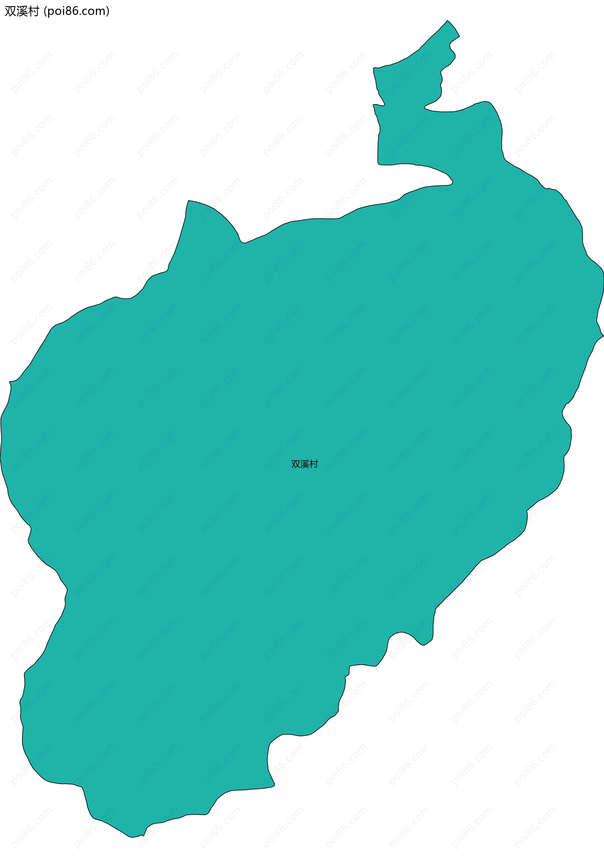 双溪村边界地图