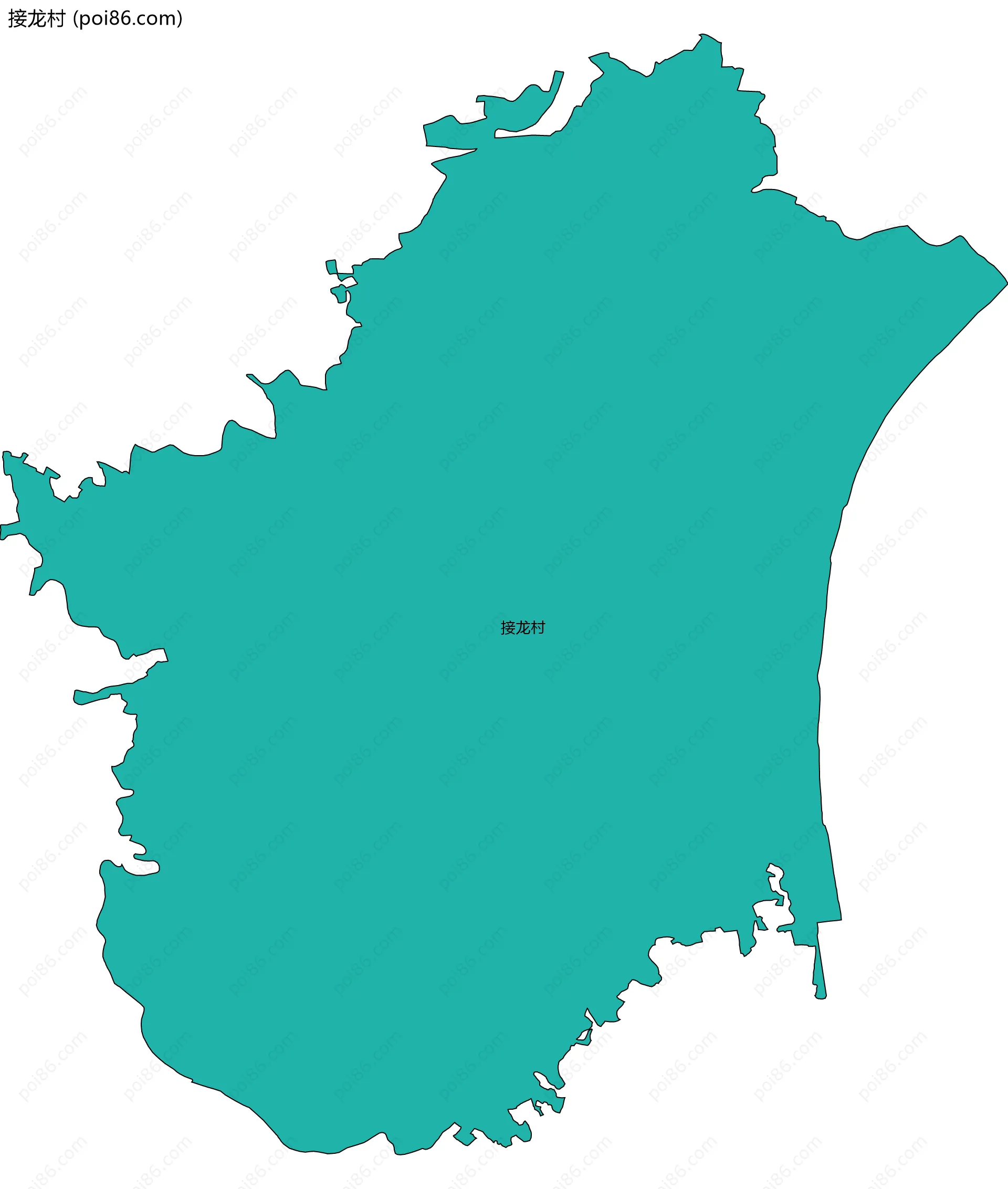 接龙村边界地图