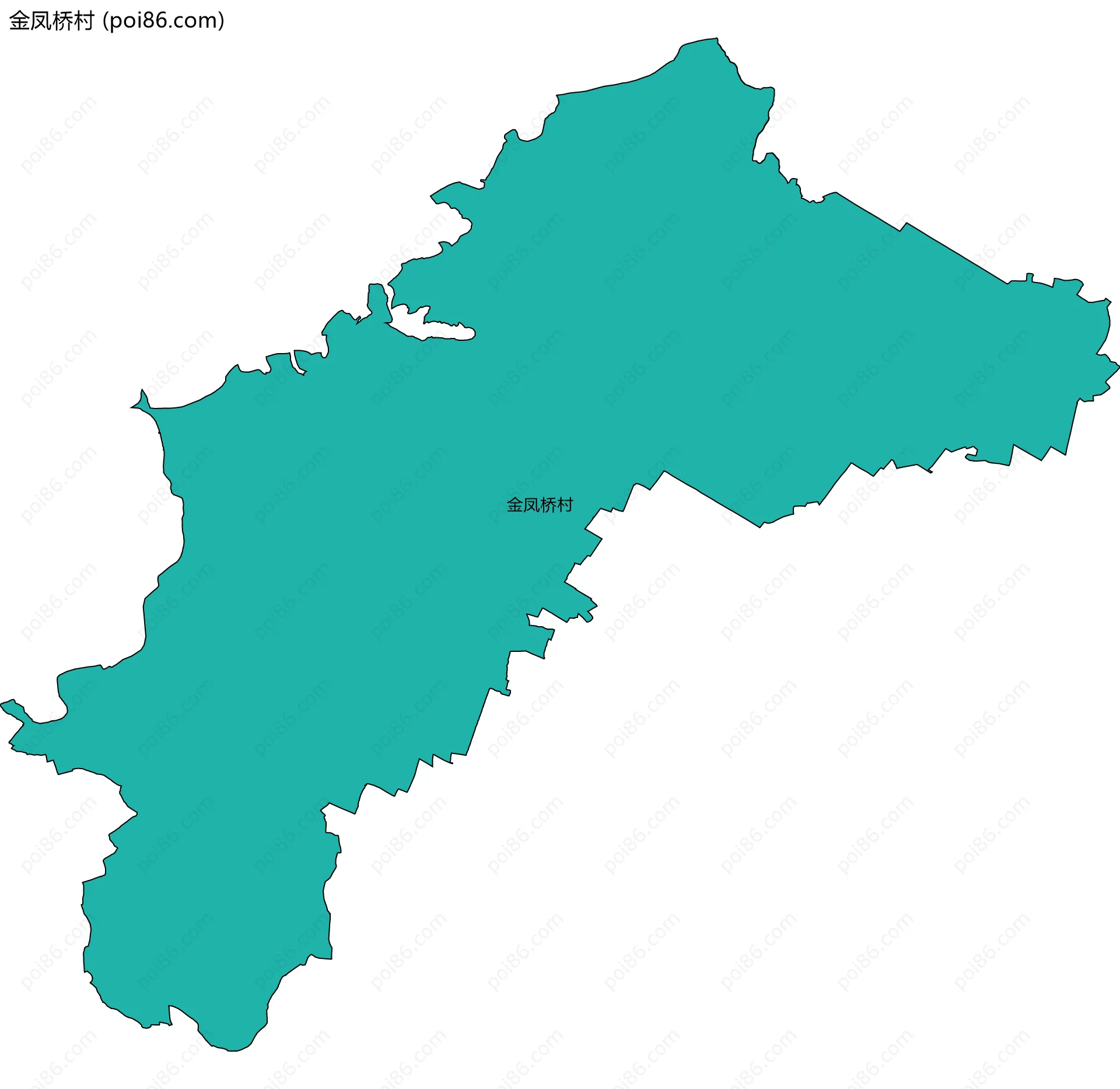 金凤桥村边界地图