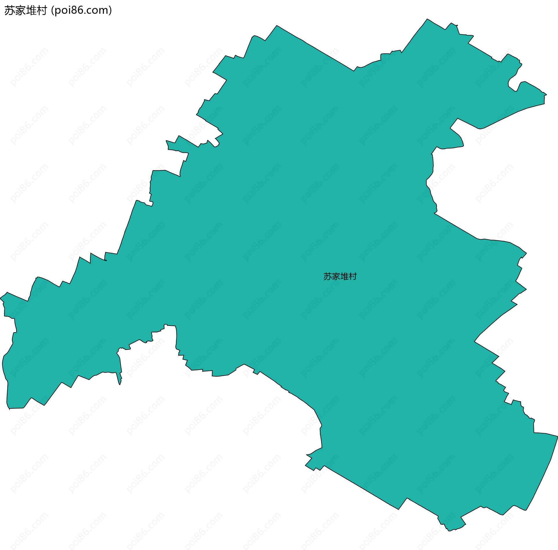 苏家堆村边界地图