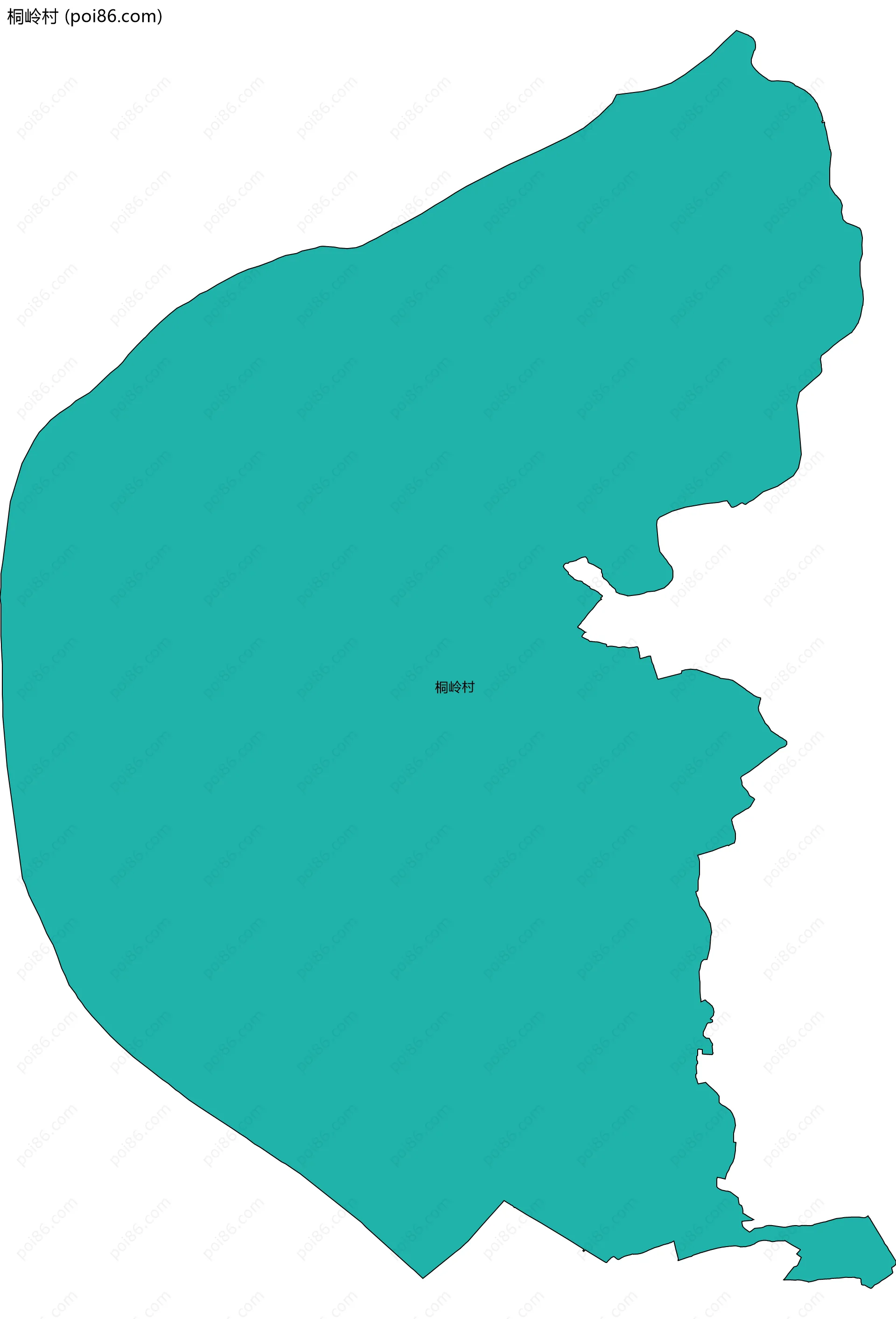 桐岭村边界地图