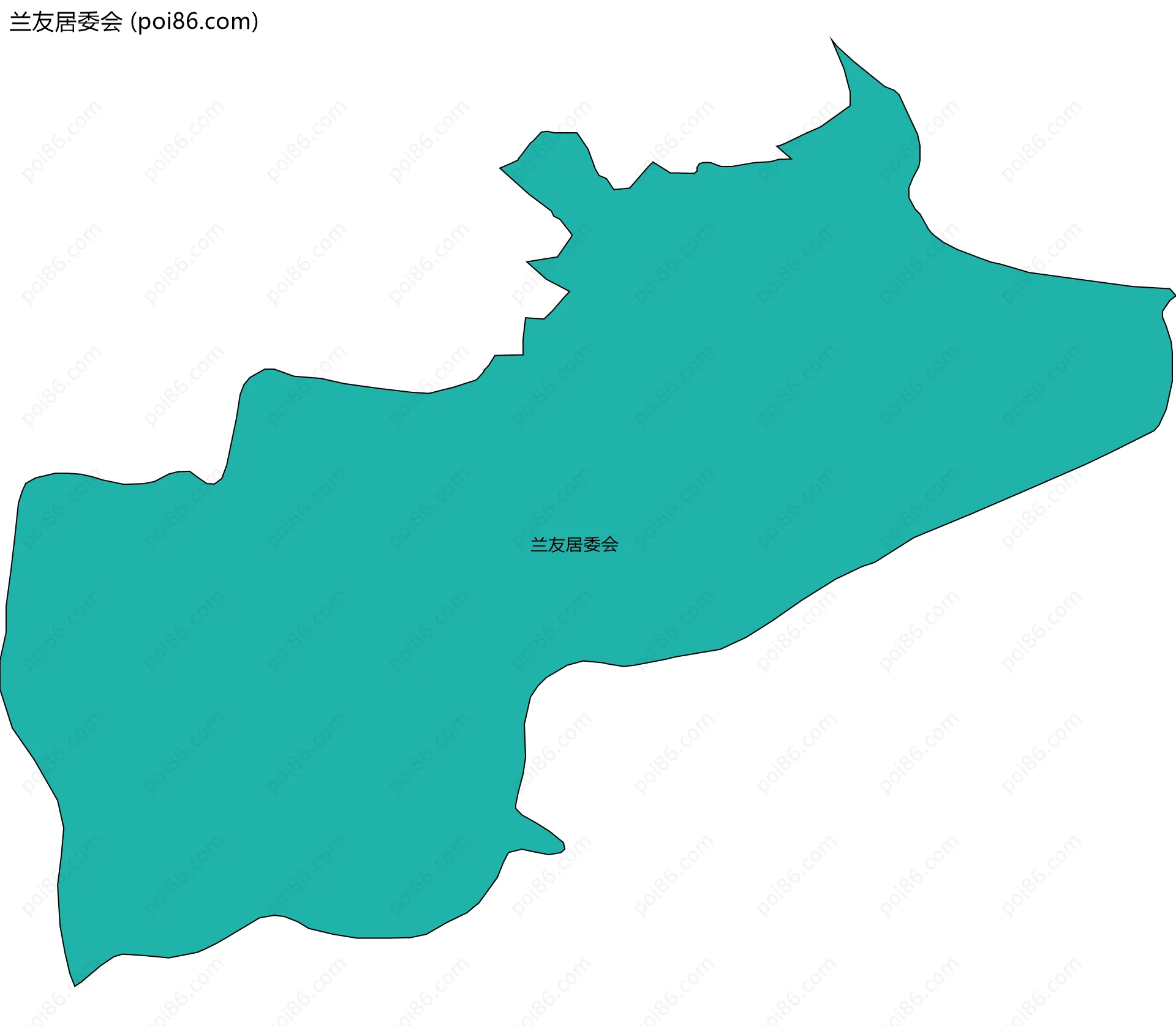 兰友居委会边界地图