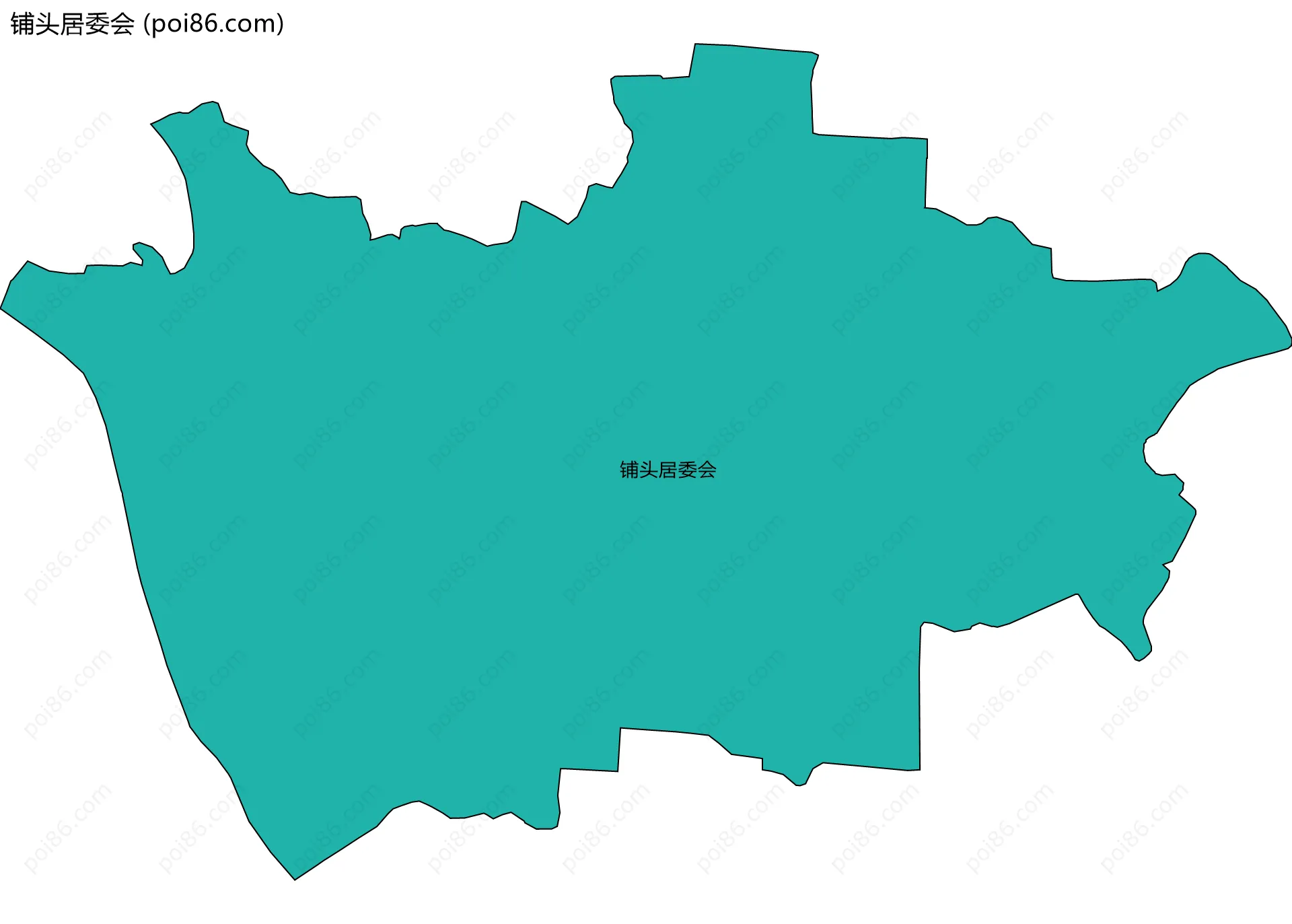 铺头居委会边界地图