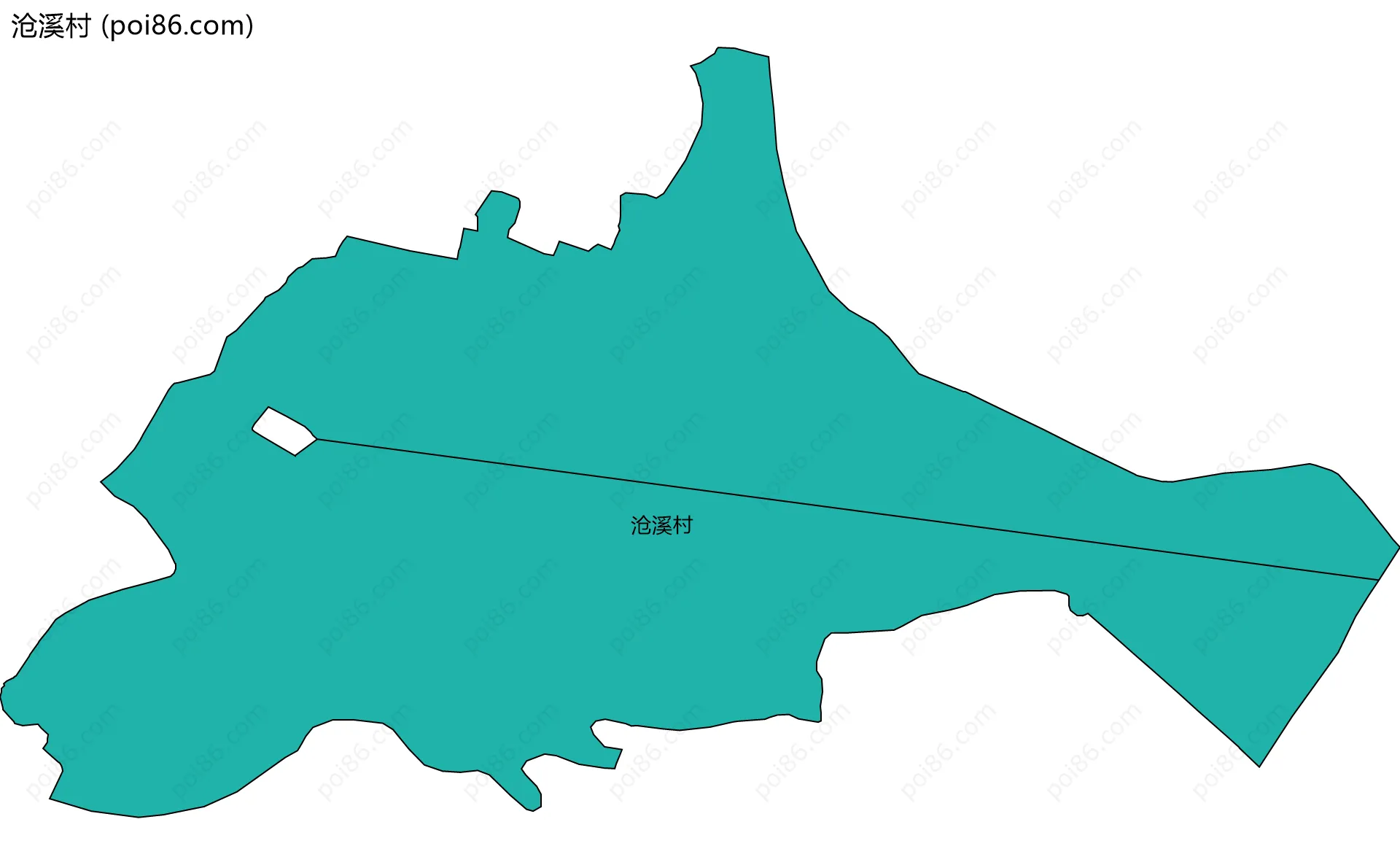 沧溪村边界地图