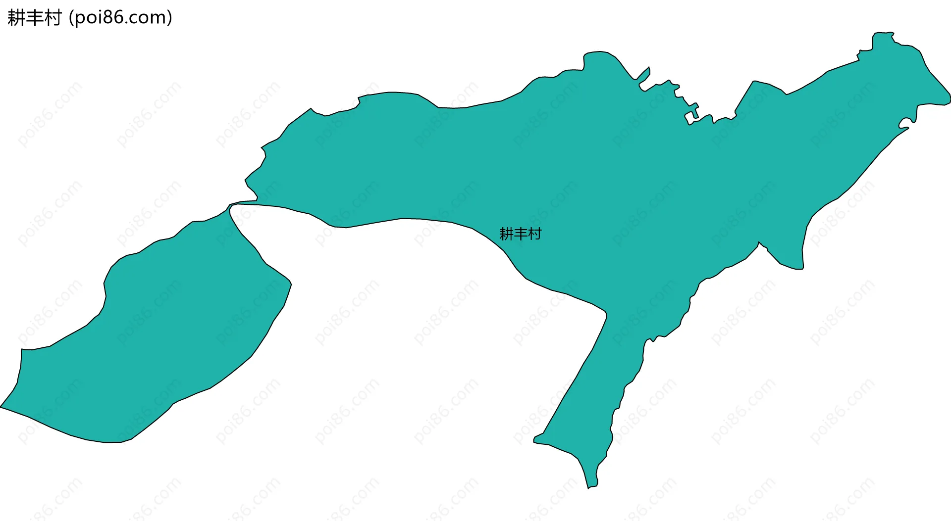 耕丰村边界地图