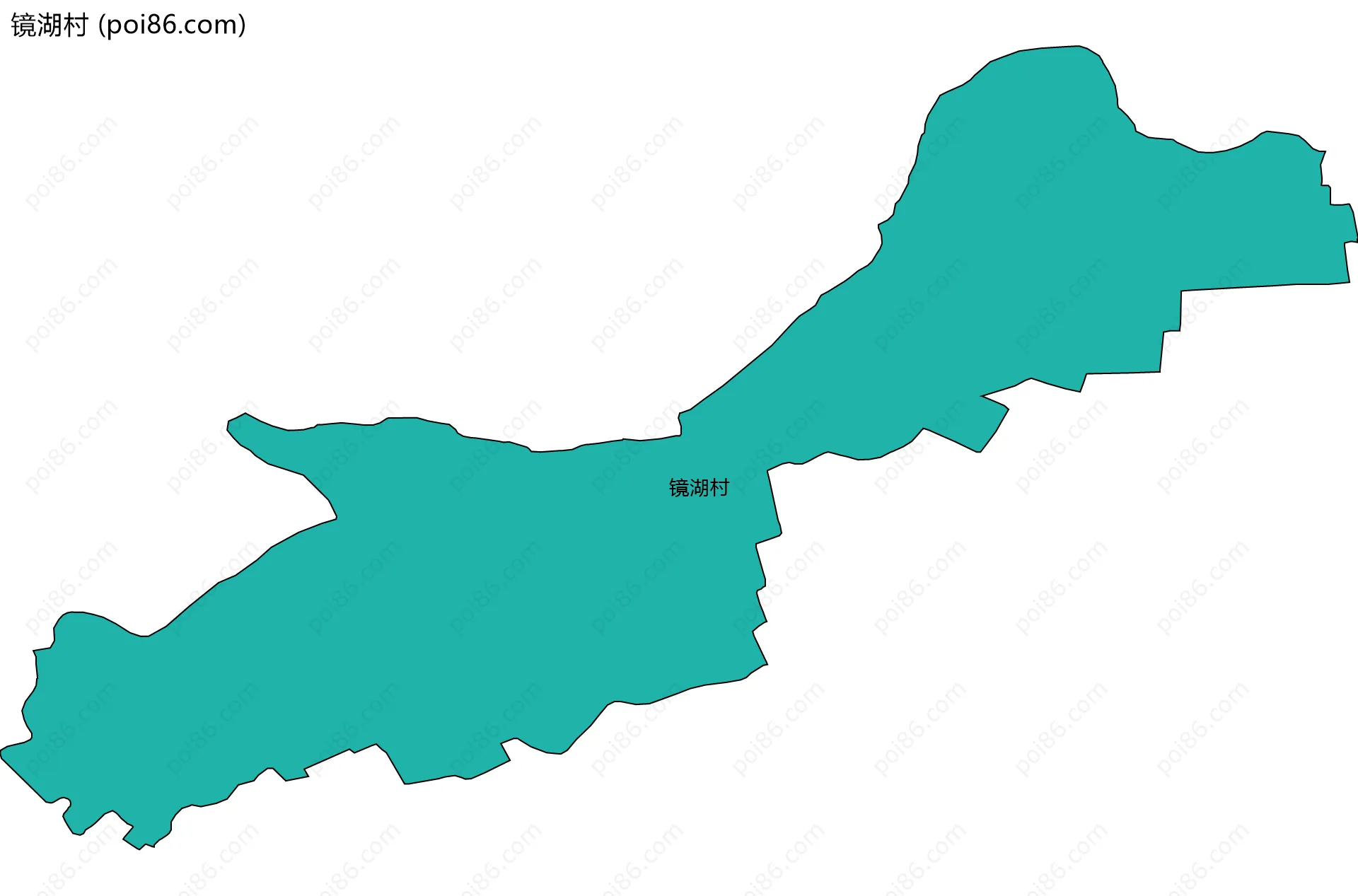 镜湖村边界地图