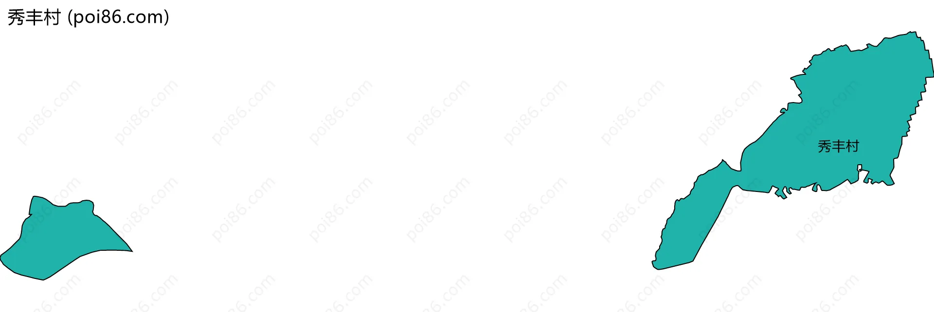 秀丰村边界地图