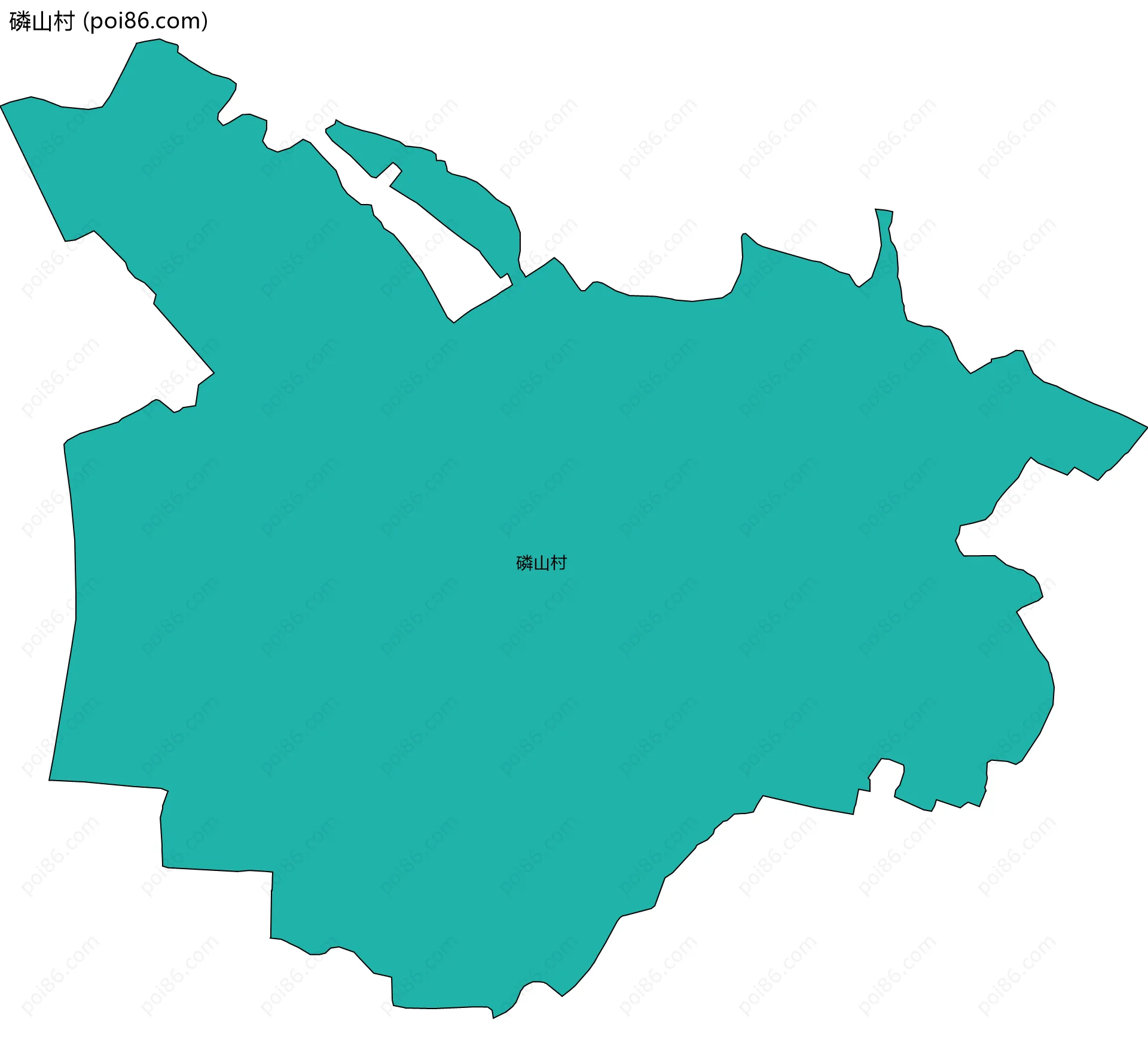 磷山村边界地图