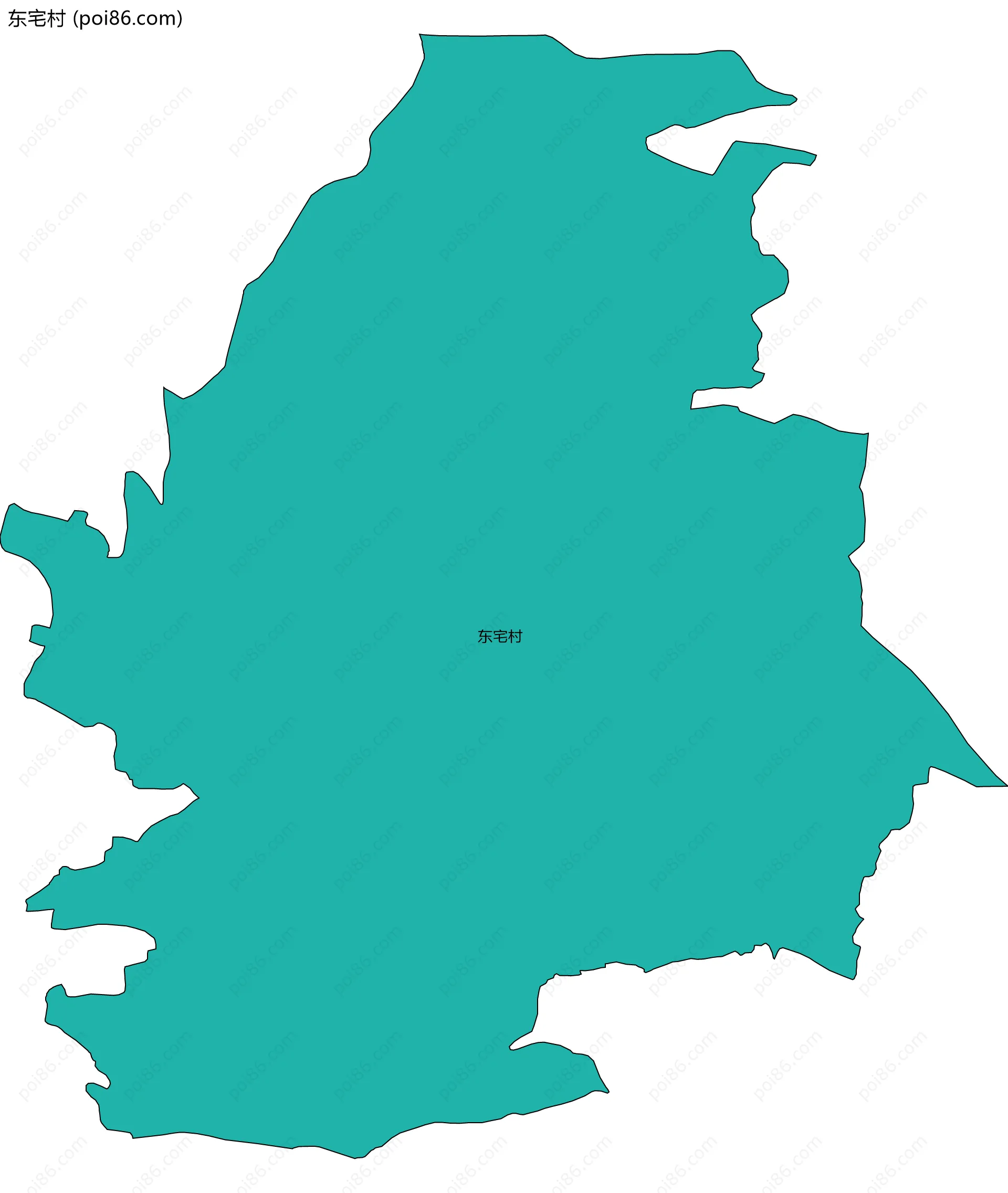 东宅村边界地图