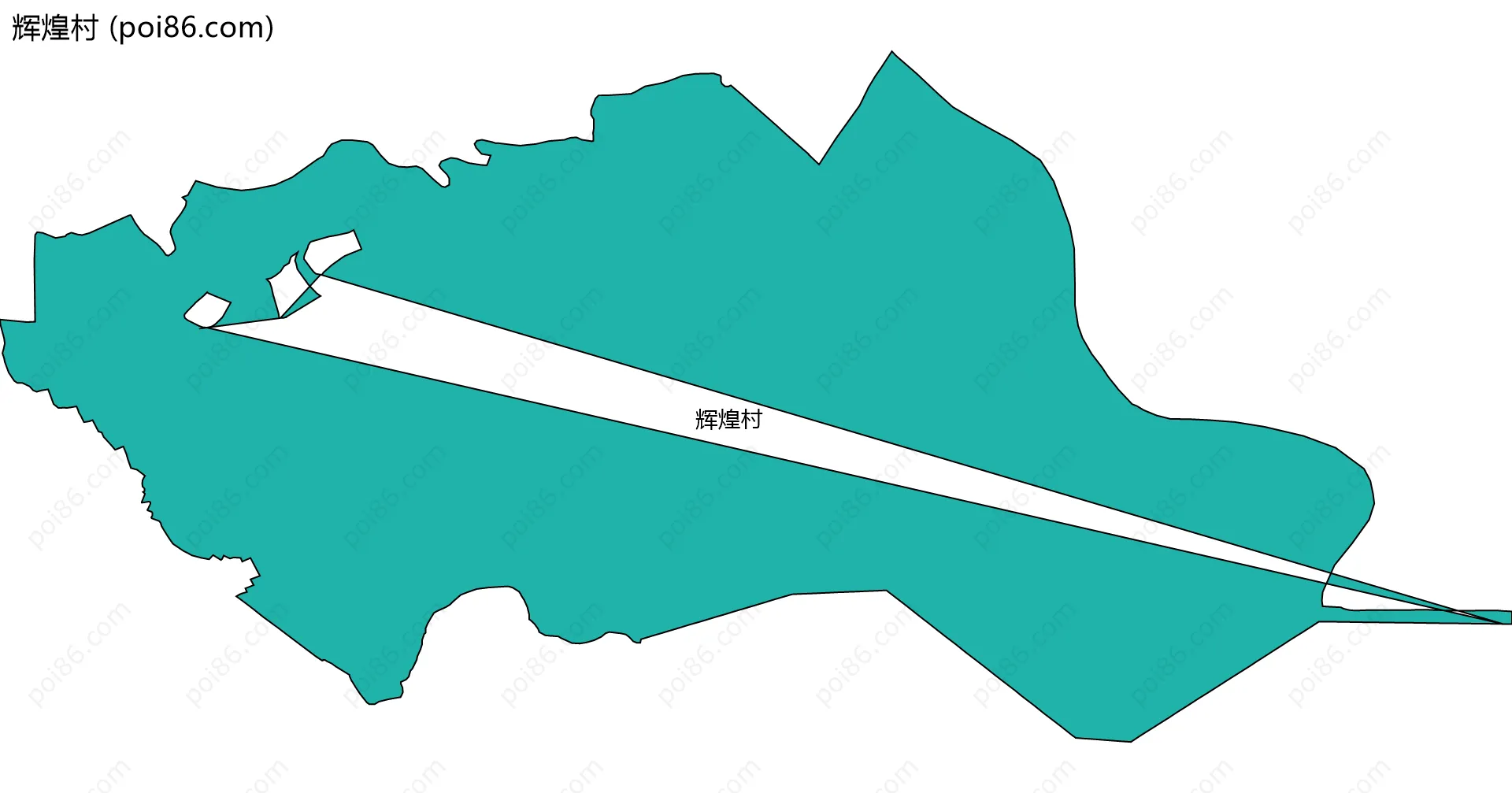 辉煌村边界地图