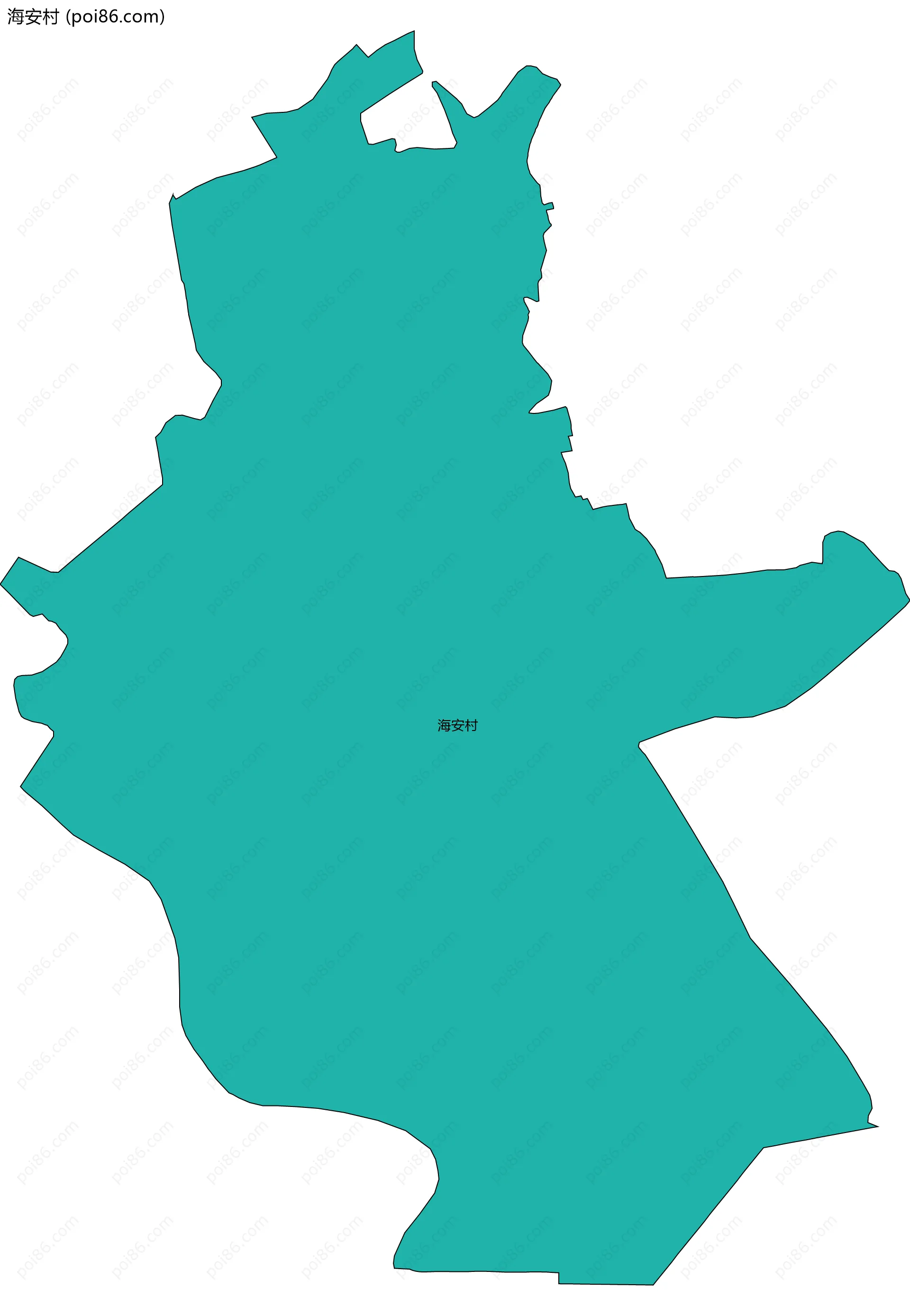 海安村边界地图