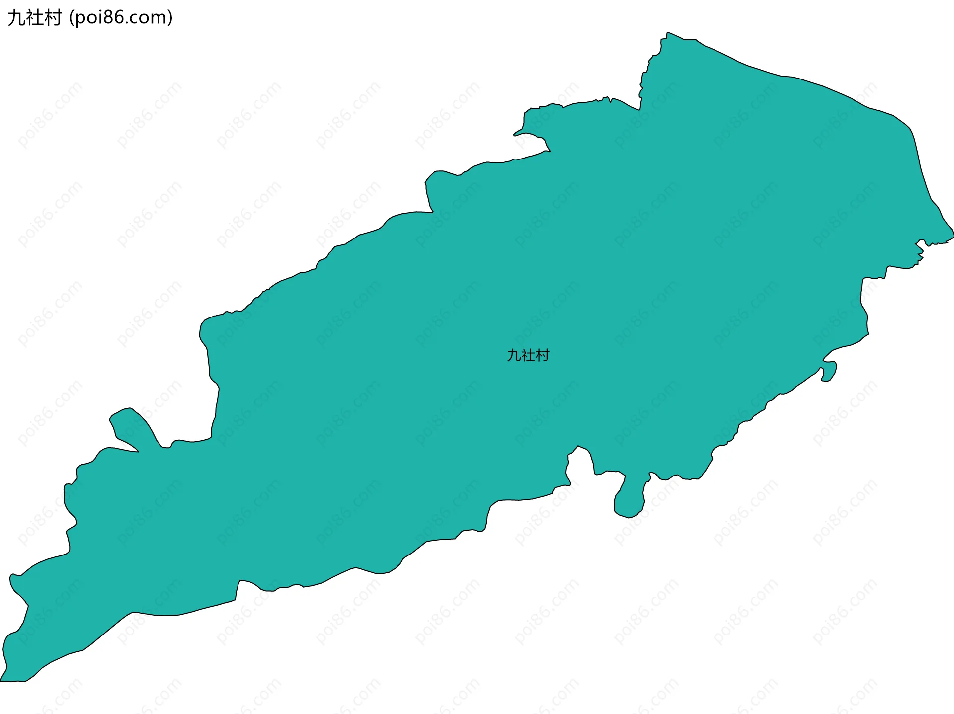 九社村边界地图
