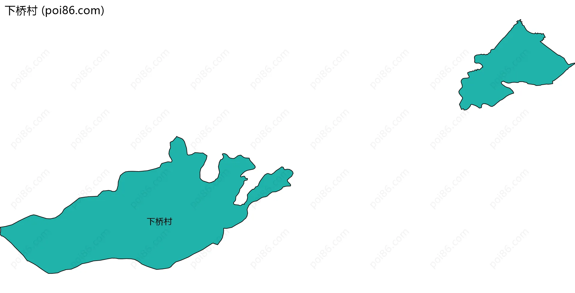 下桥村边界地图