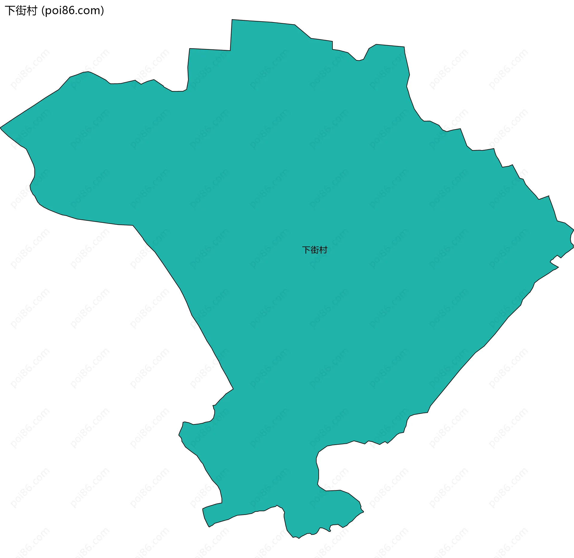下街村边界地图