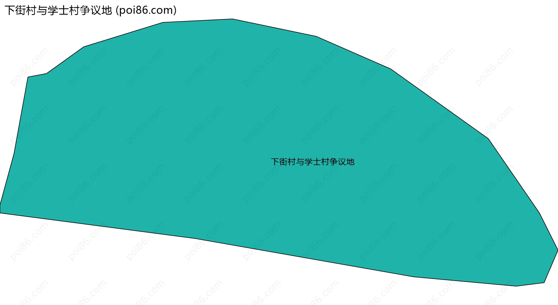 下街村与学士村争议地边界地图