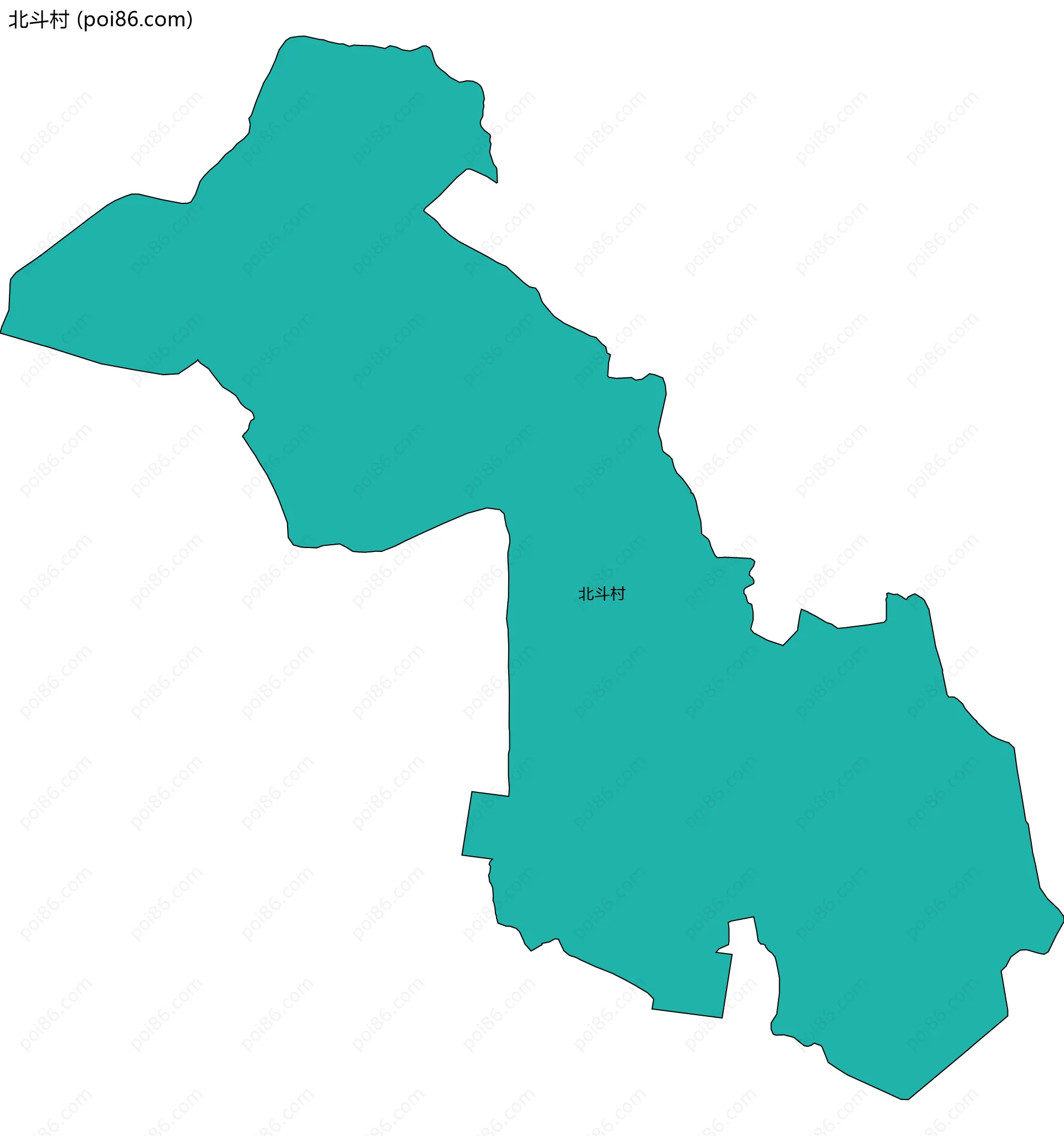 北斗村边界地图