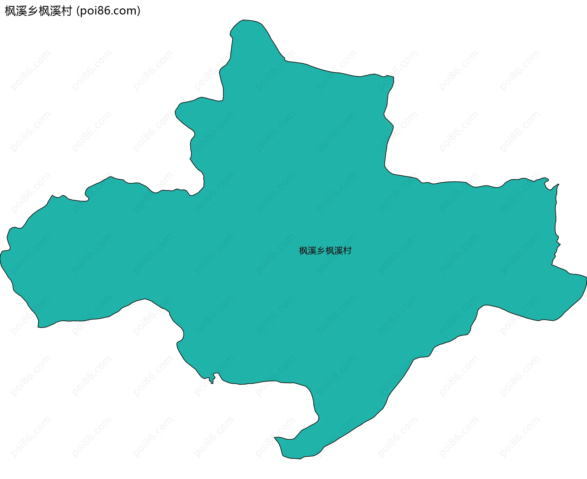 枫溪乡枫溪村边界地图