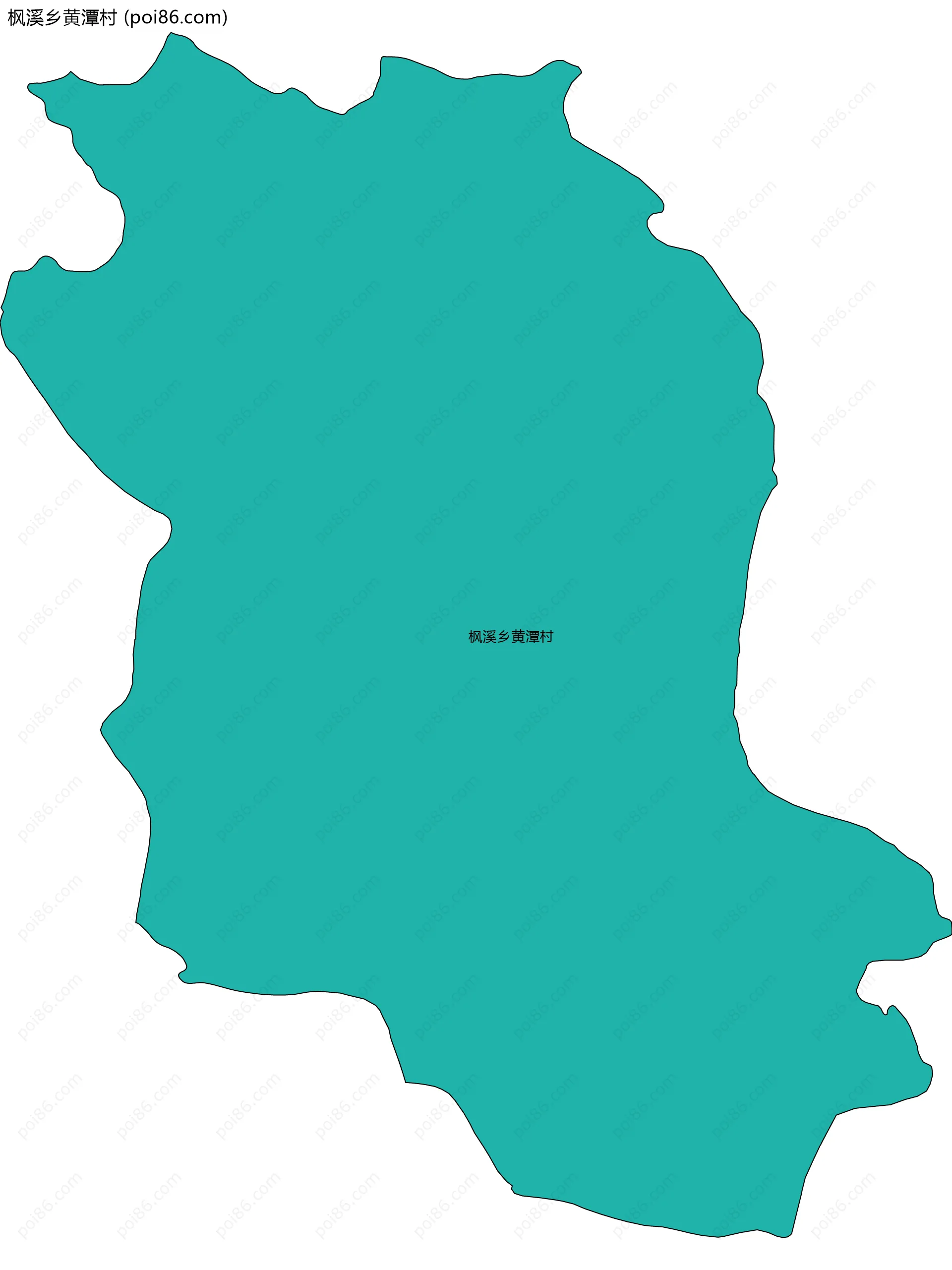 枫溪乡黄潭村边界地图