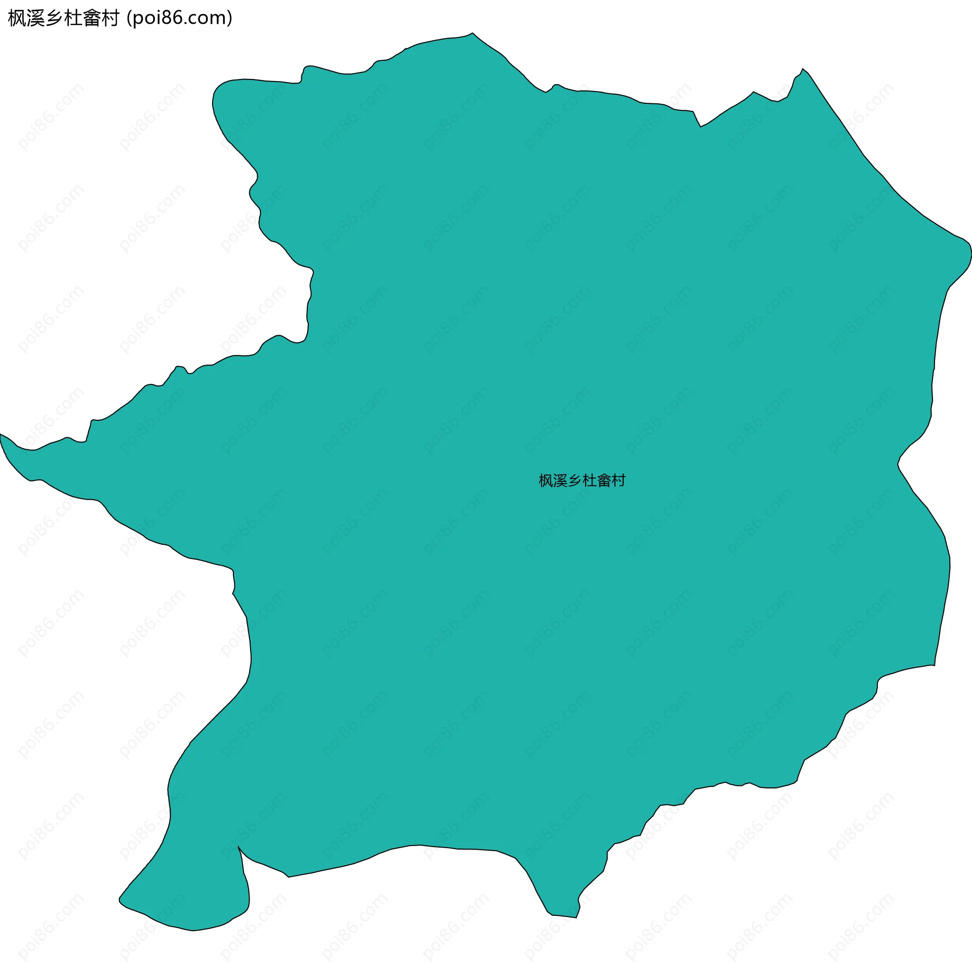 枫溪乡杜畲村边界地图