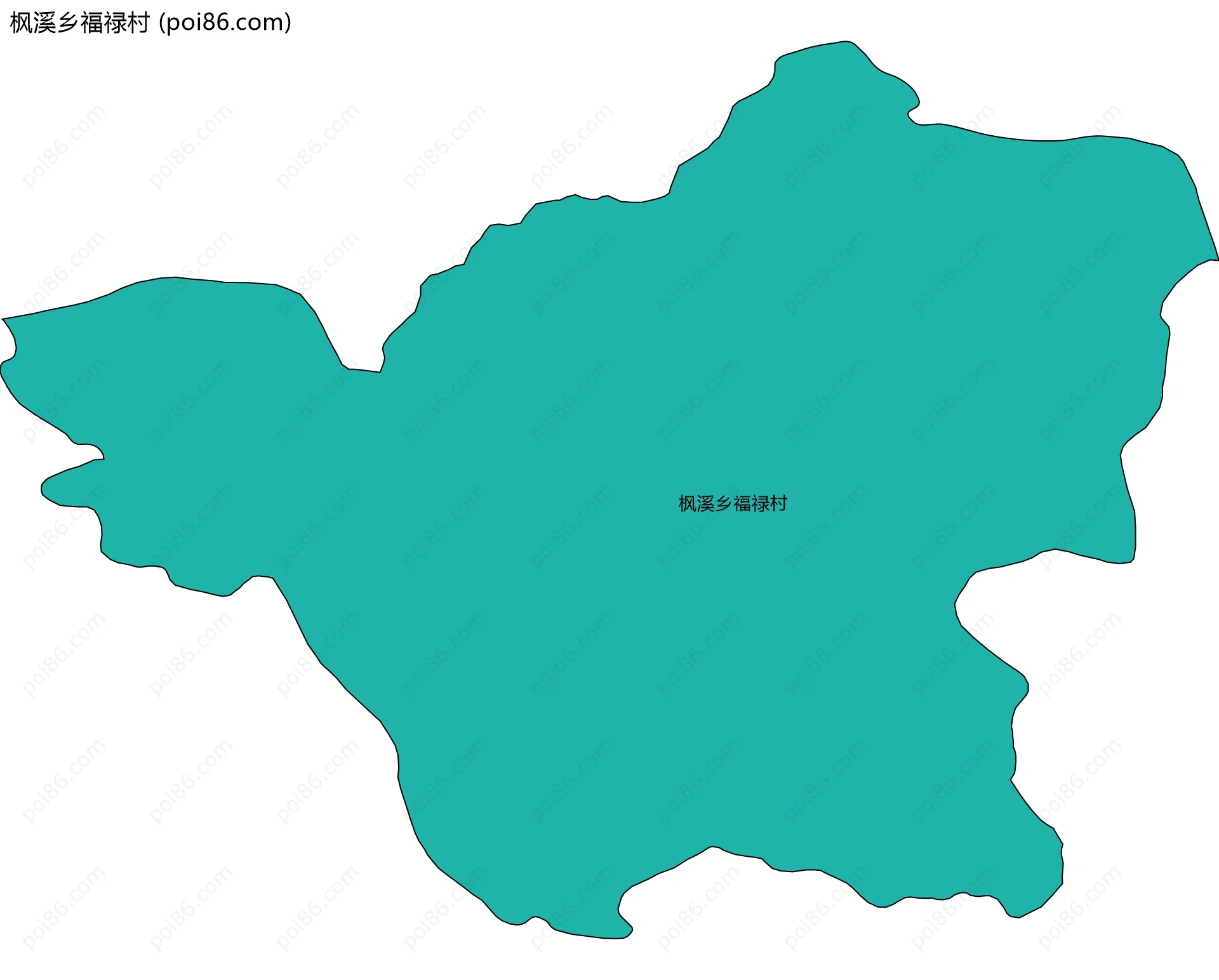 枫溪乡福禄村边界地图