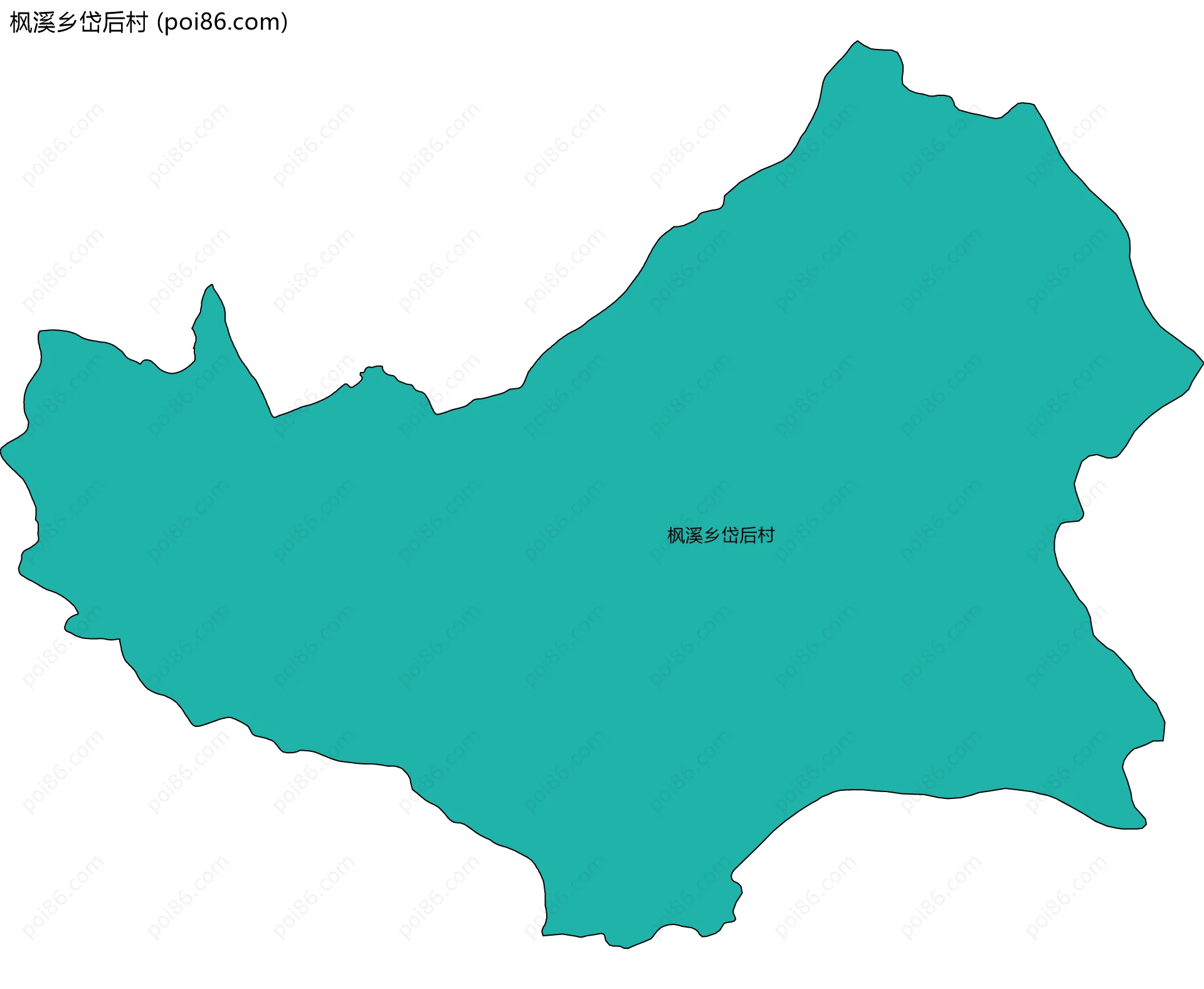 枫溪乡岱后村边界地图