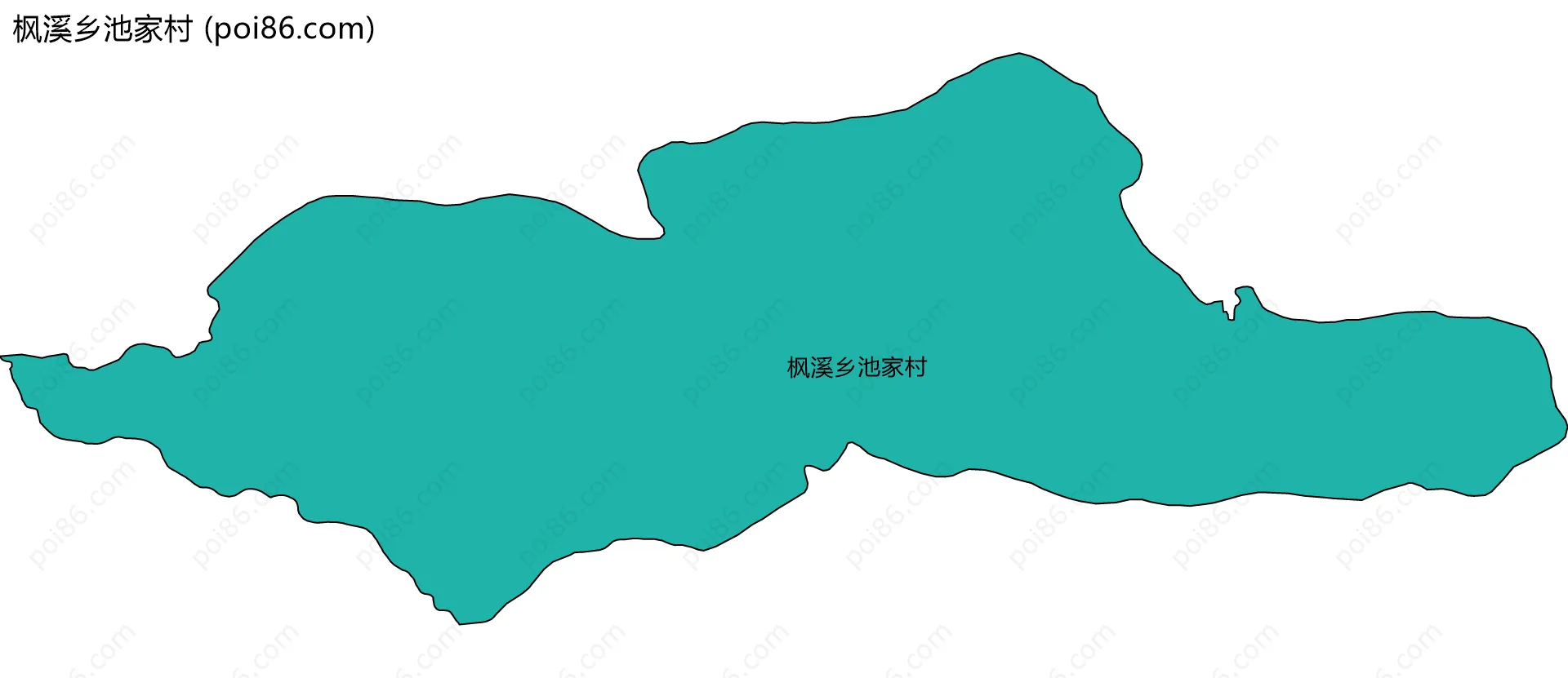 枫溪乡池家村边界地图