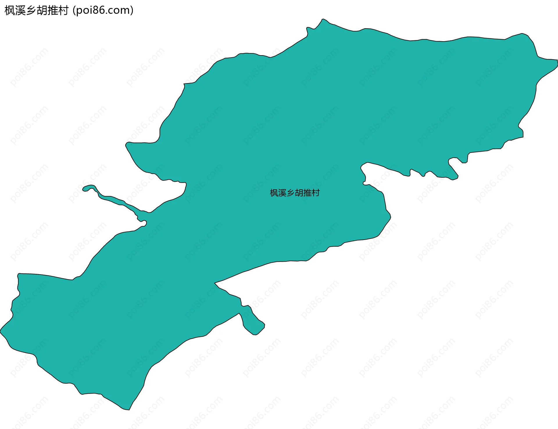 枫溪乡胡推村边界地图