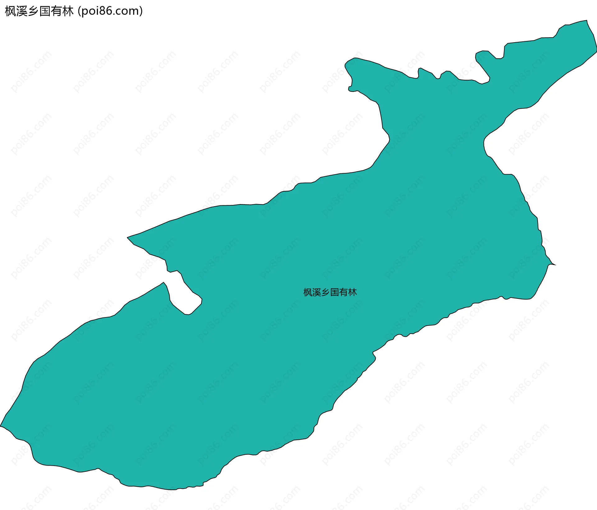 枫溪乡国有林边界地图