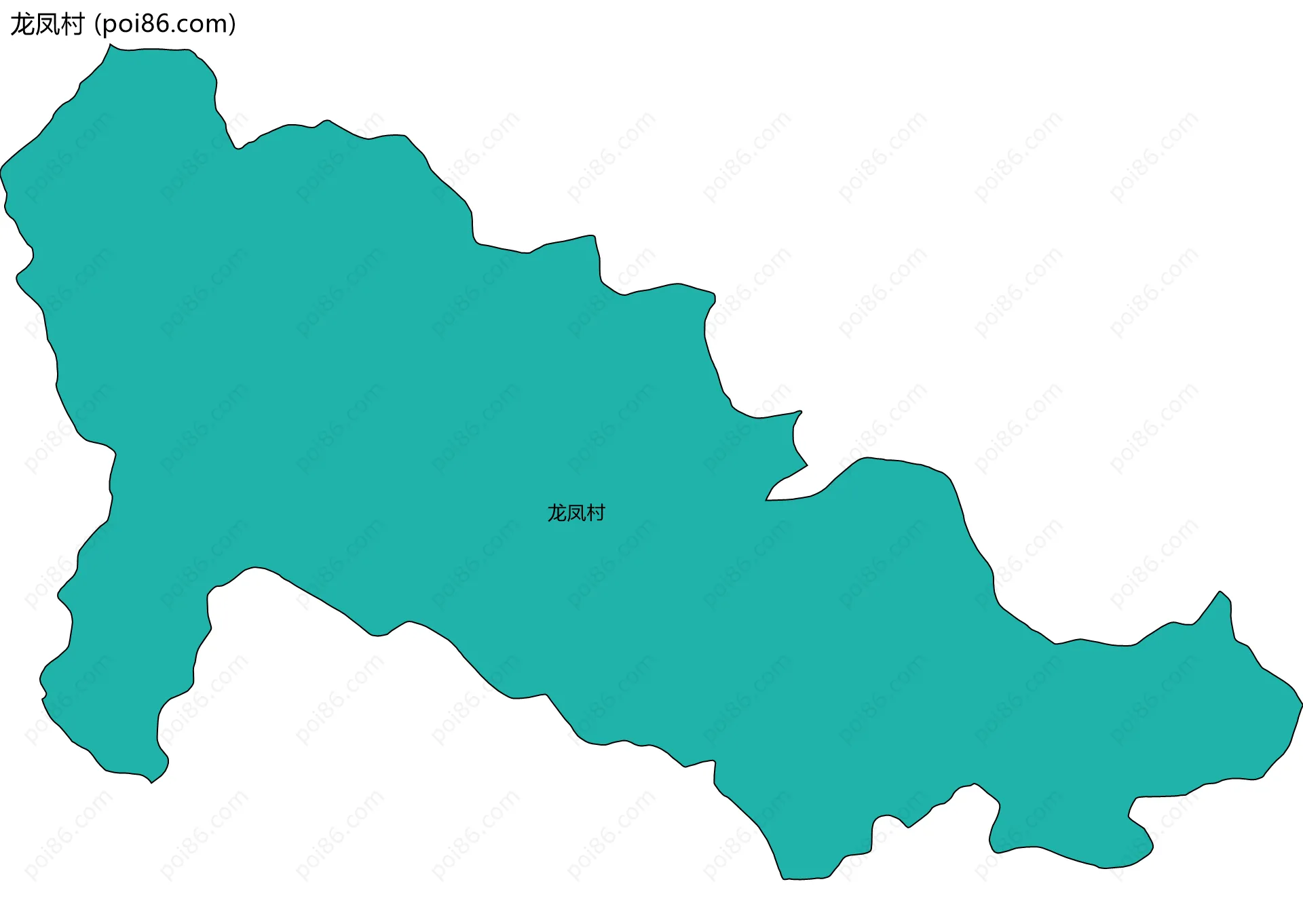 龙凤村边界地图