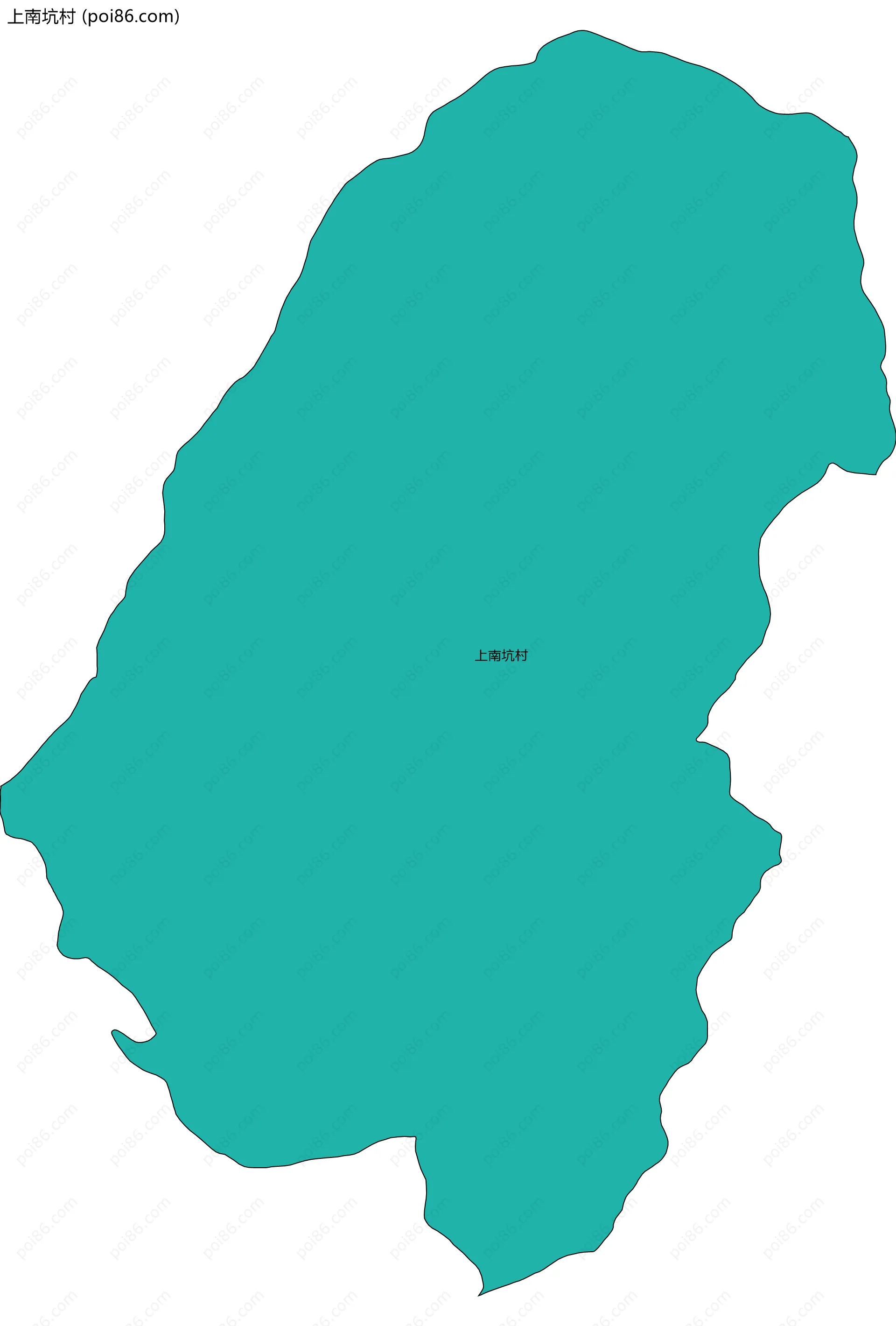 上南坑村边界地图