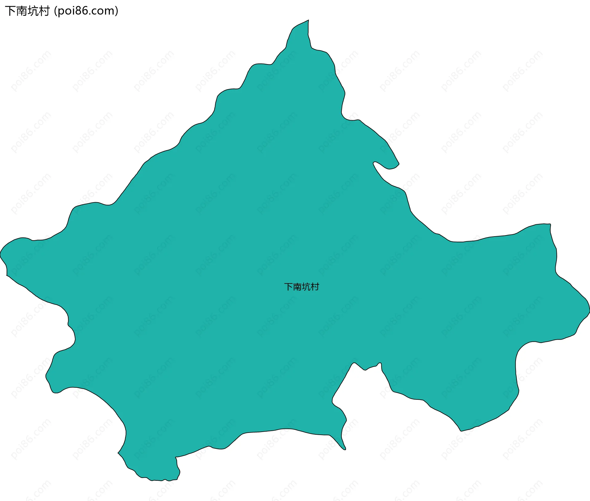 下南坑村边界地图