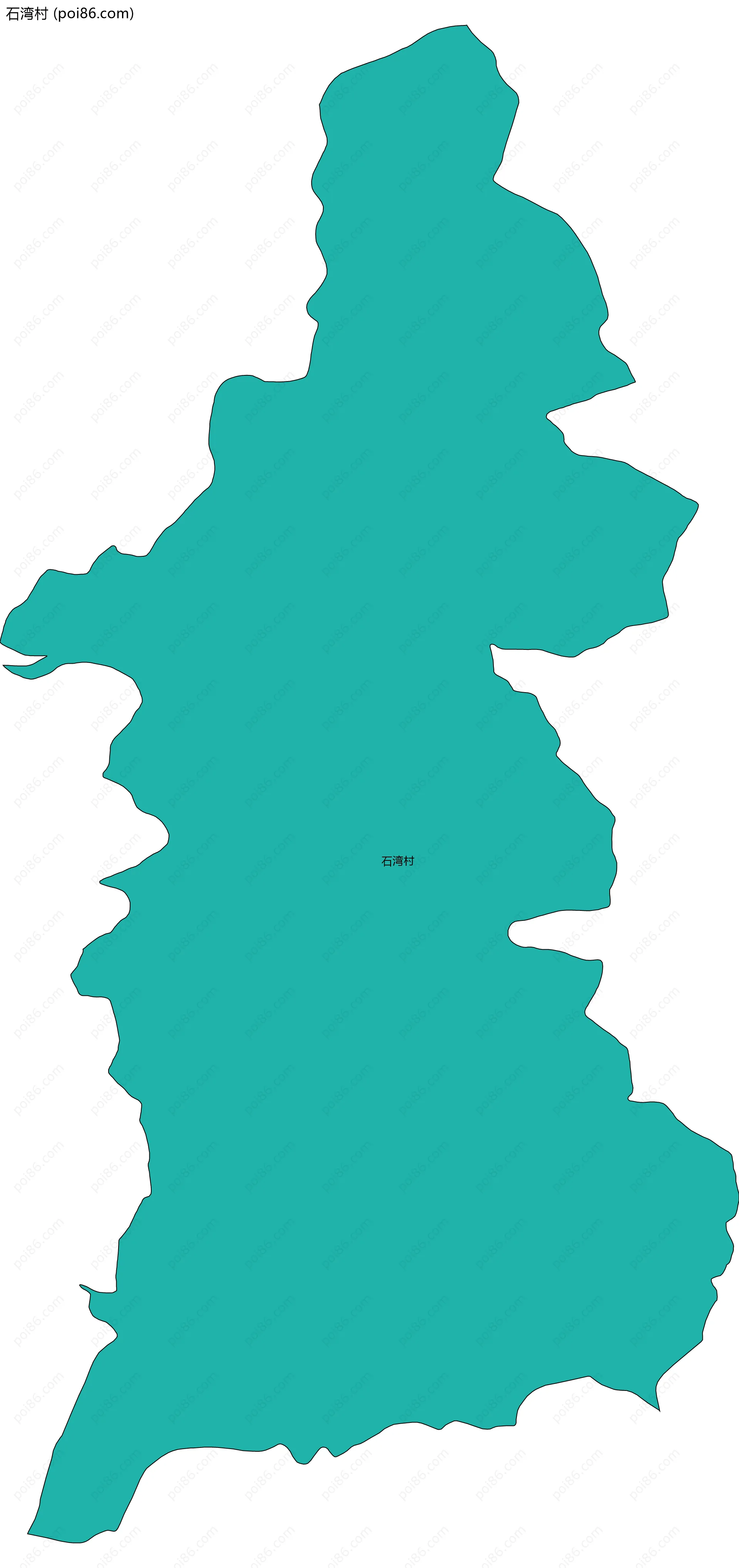 石湾村边界地图