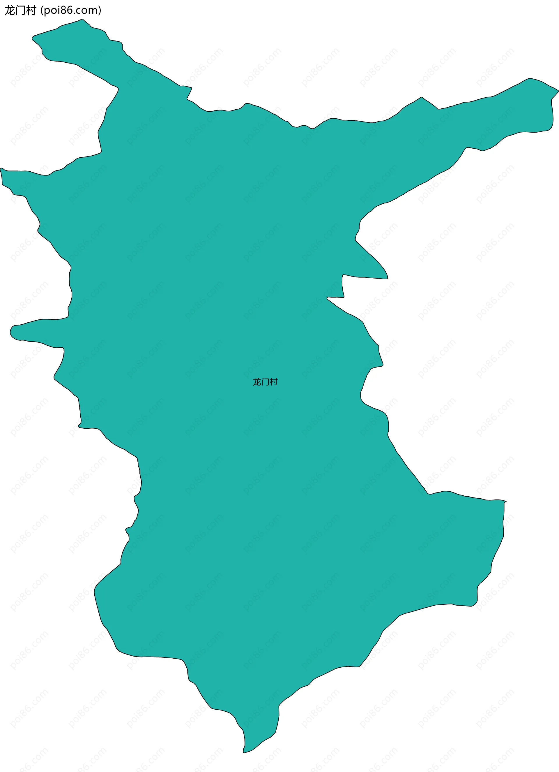 龙门村边界地图