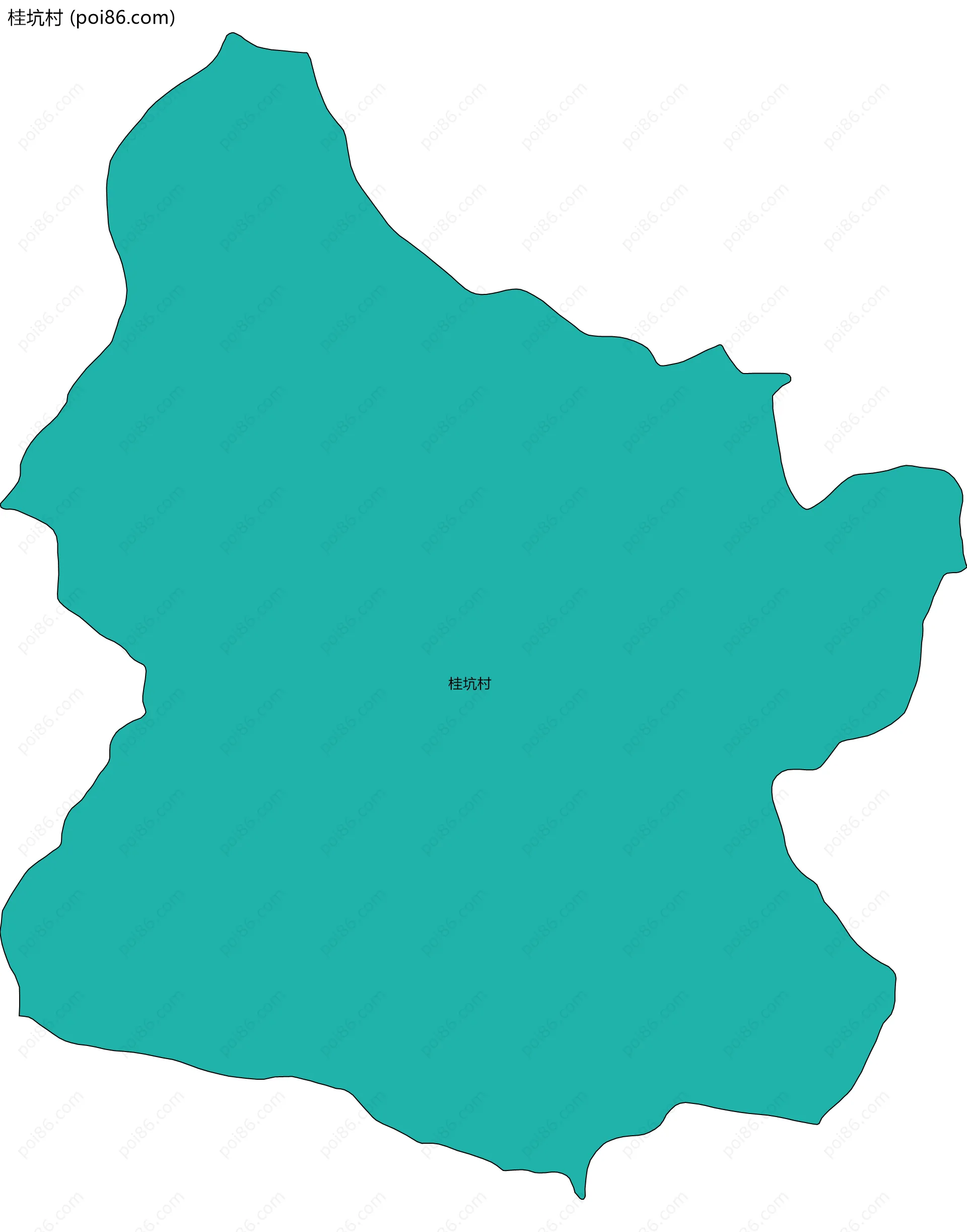 桂坑村边界地图