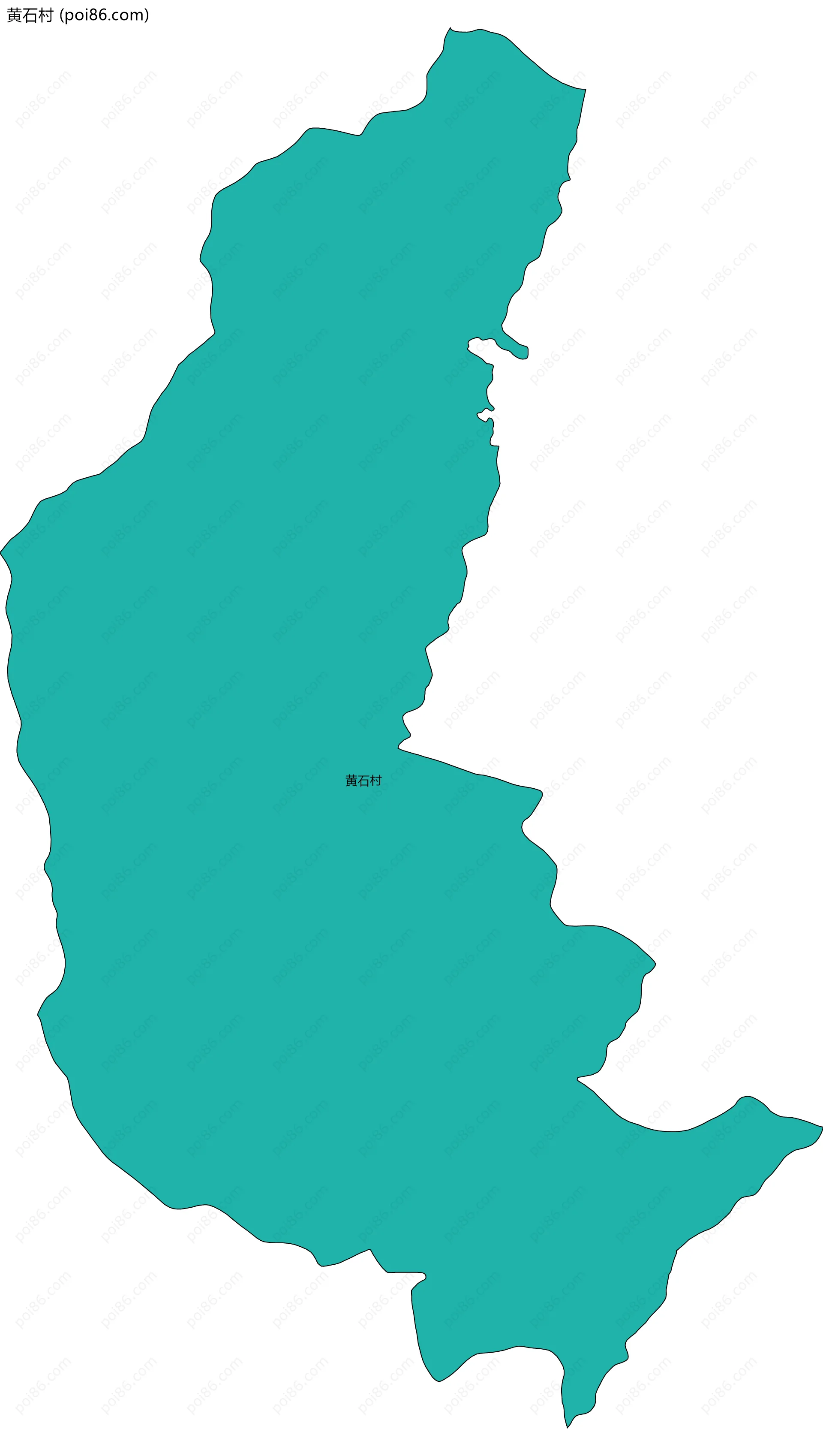 黄石村边界地图