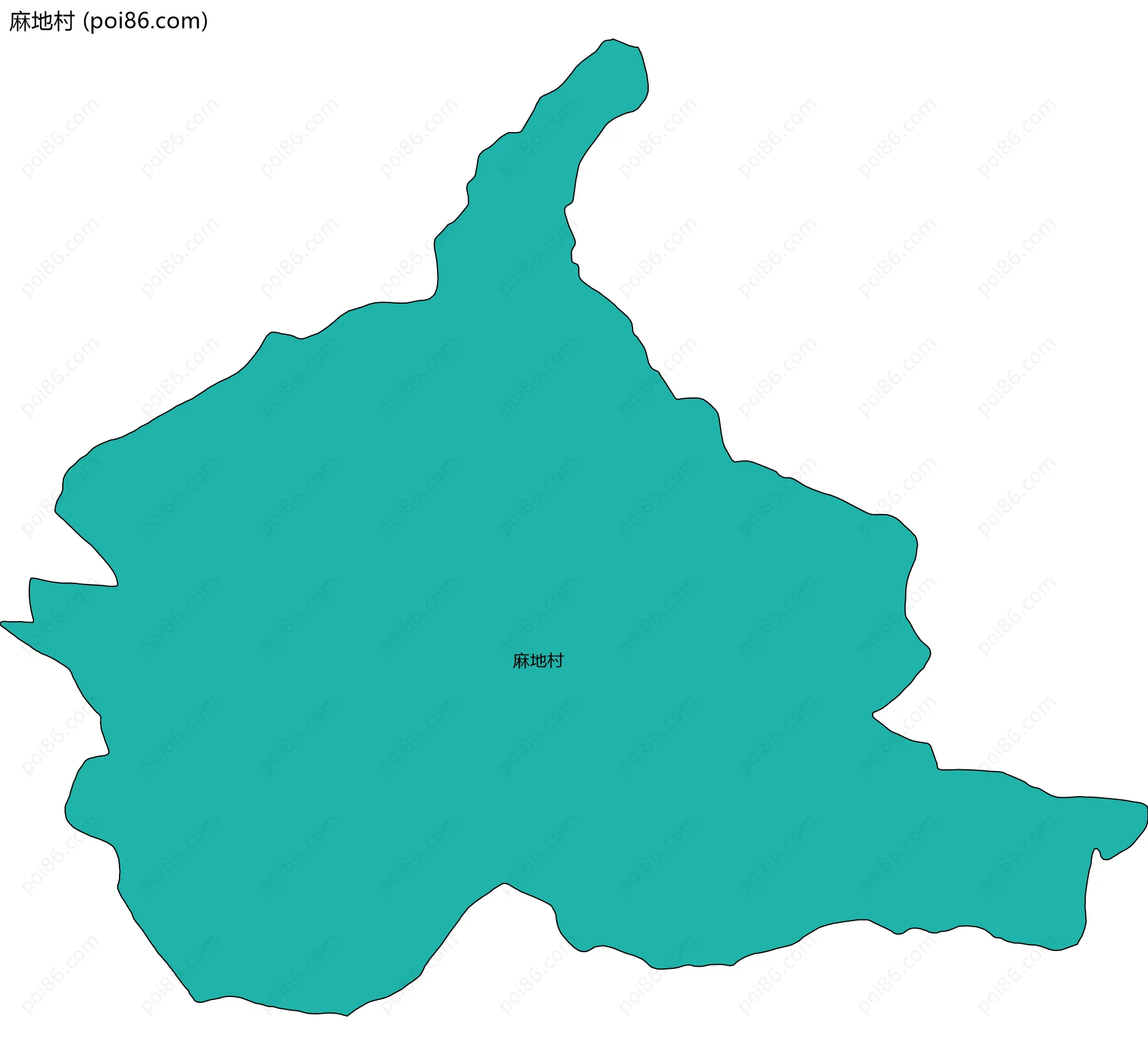 麻地村边界地图
